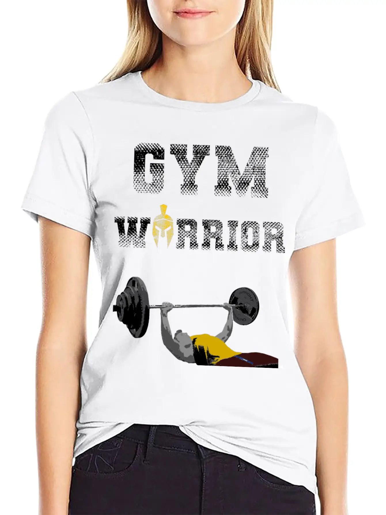 Gym Warrior At Bench Press In Gym Workout Unisex Casual T-Shirt – Clean Design For Daily Comfort