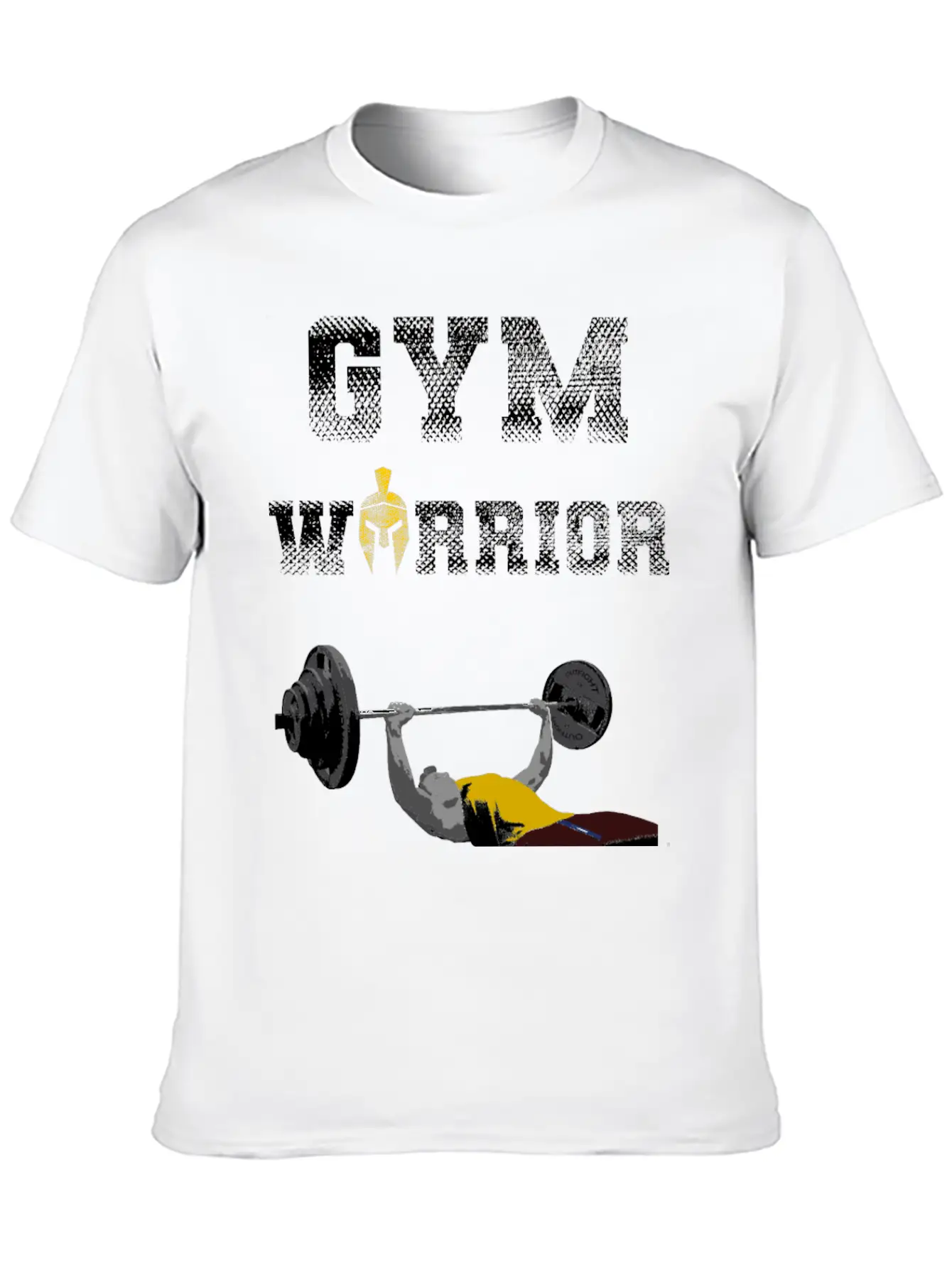 Gym Warrior At Bench Press In Gym Workout Unisex Casual T-Shirt – Clean Design For Daily Comfort