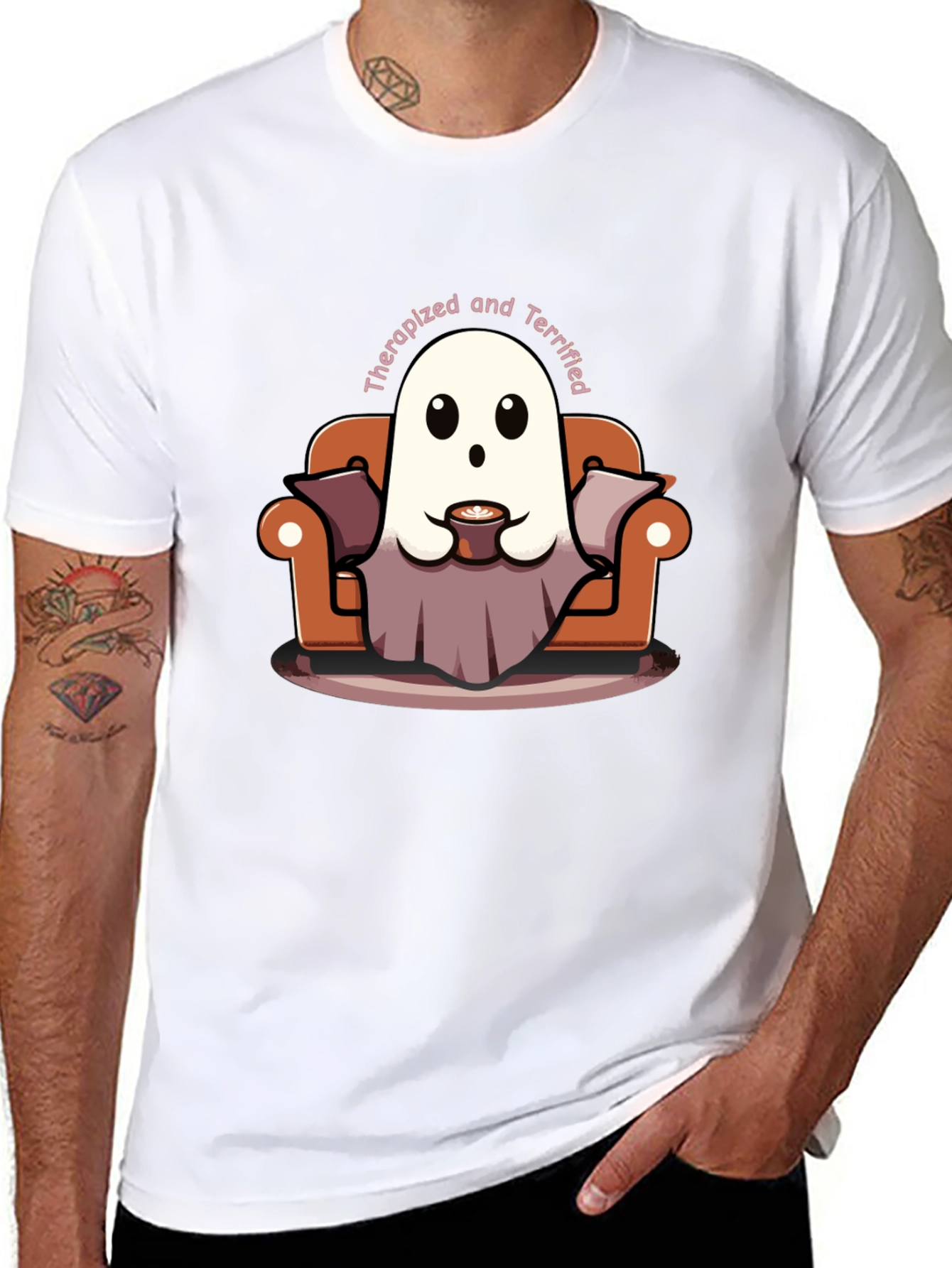 Therapized & Terrified Ghost T-Shirt