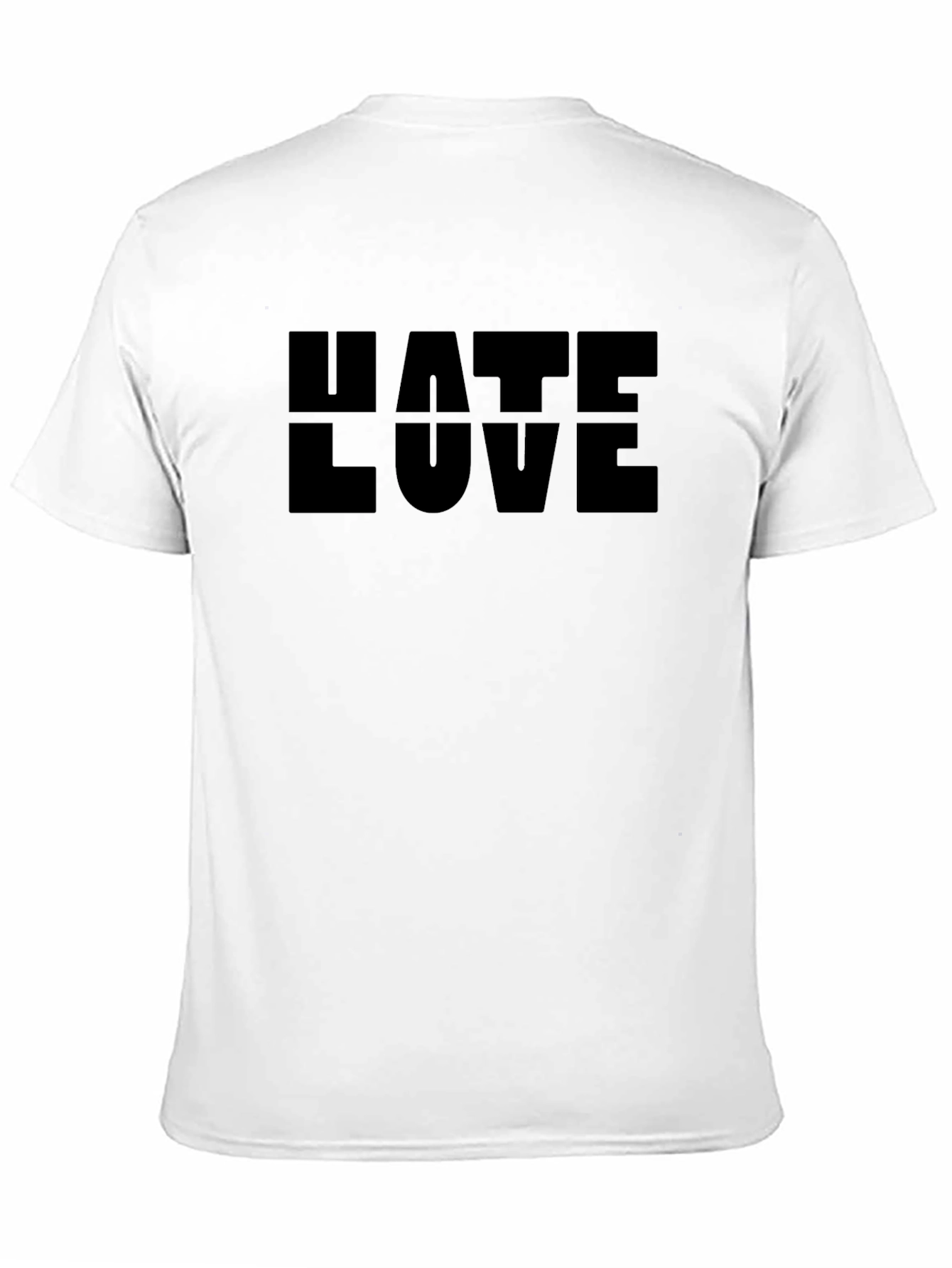 Hate Love Graphic Tee - Mens Black T-Shirt