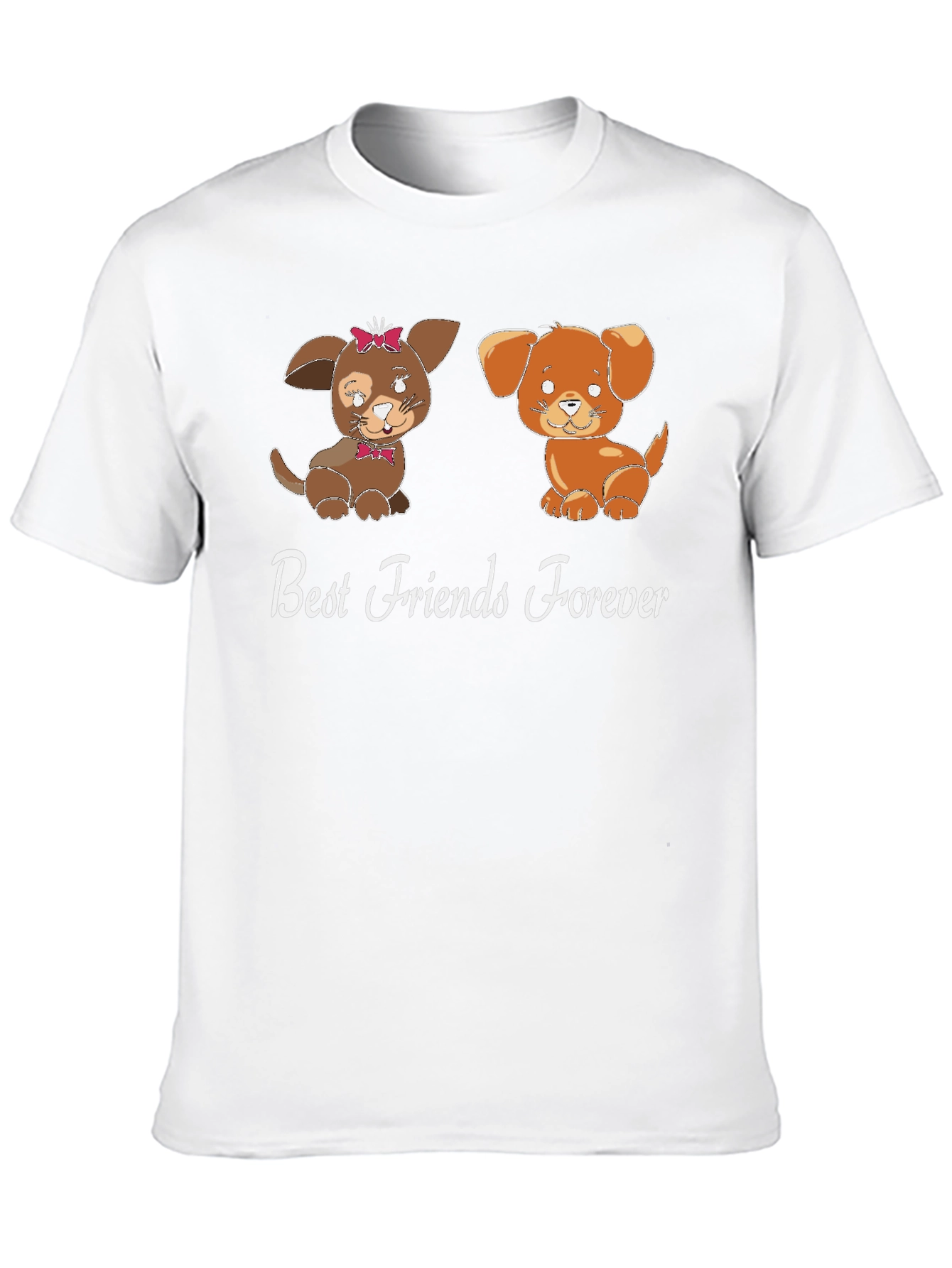 Best Friends Forever Dog Graphic T-Shirt