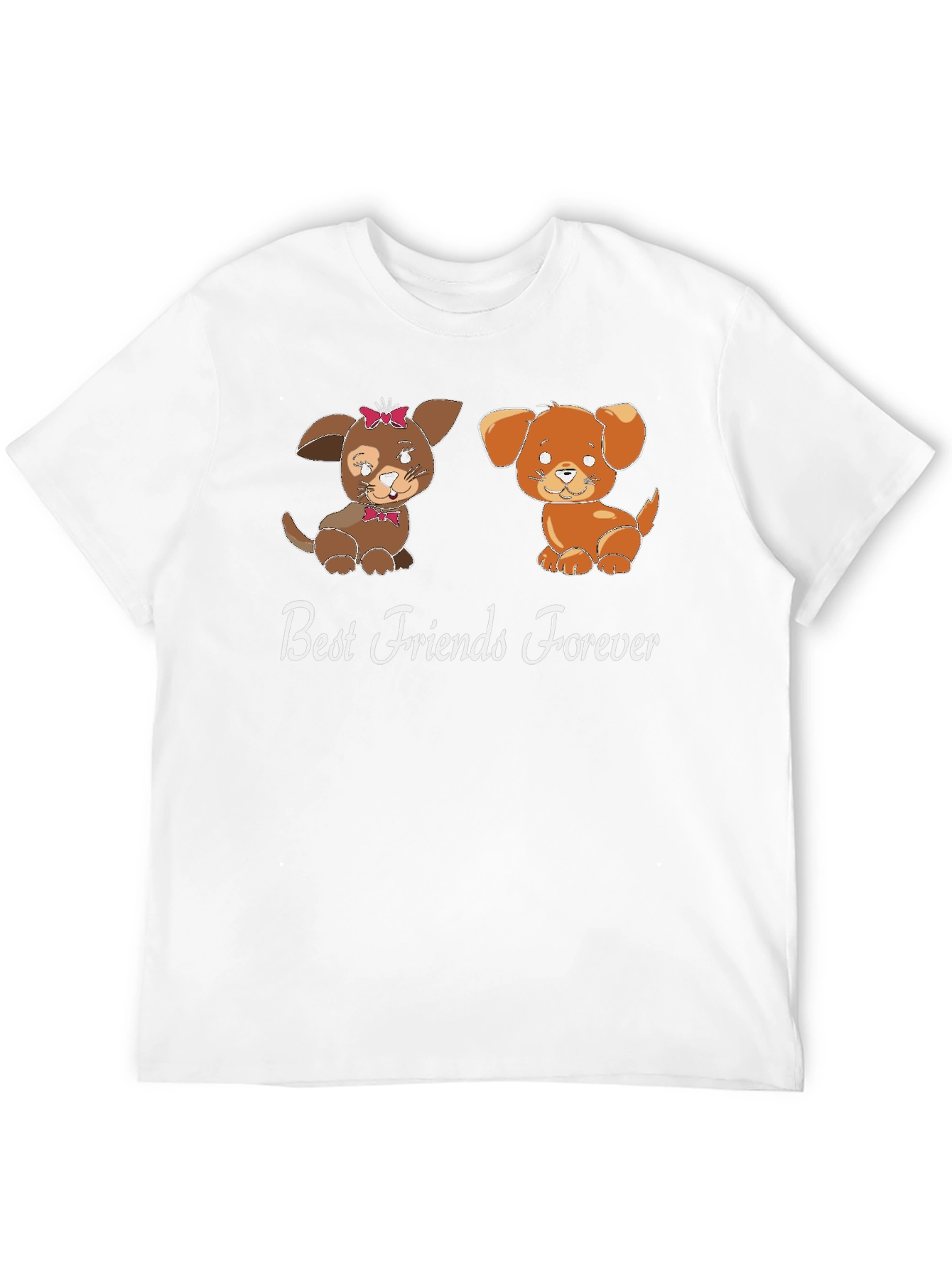 Best Friends Forever Dog Graphic T-Shirt