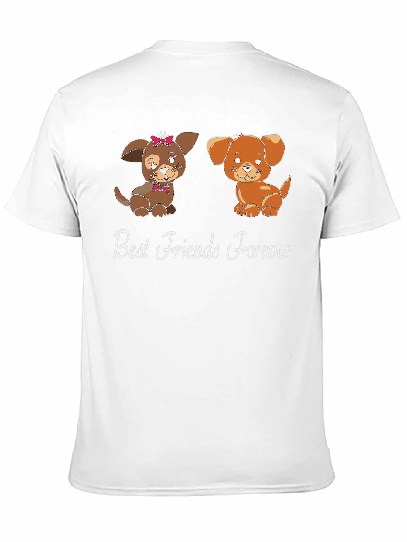 Best Friends Forever Dog Graphic T-Shirt