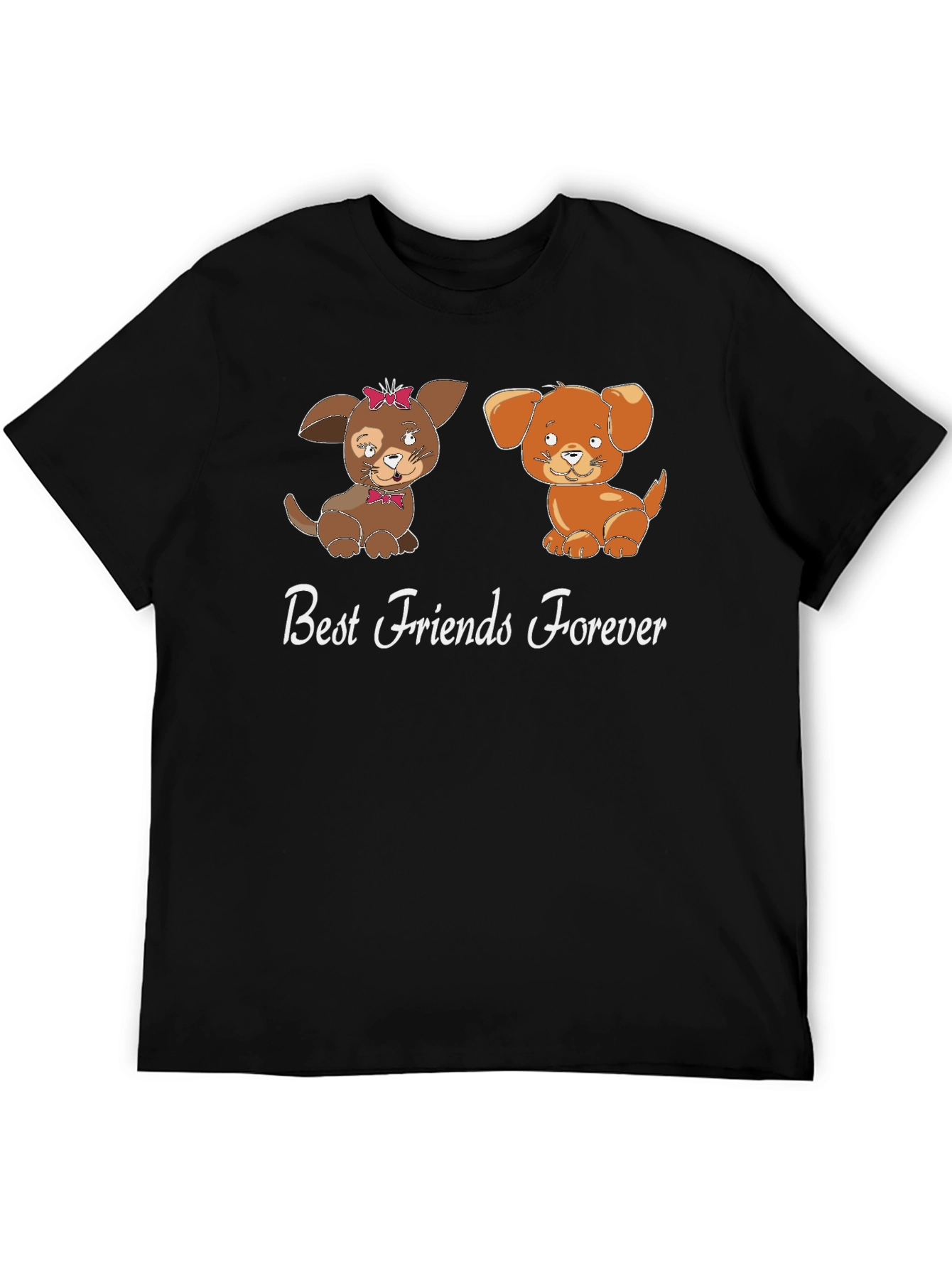 Best Friends Forever Dog Graphic T-Shirt