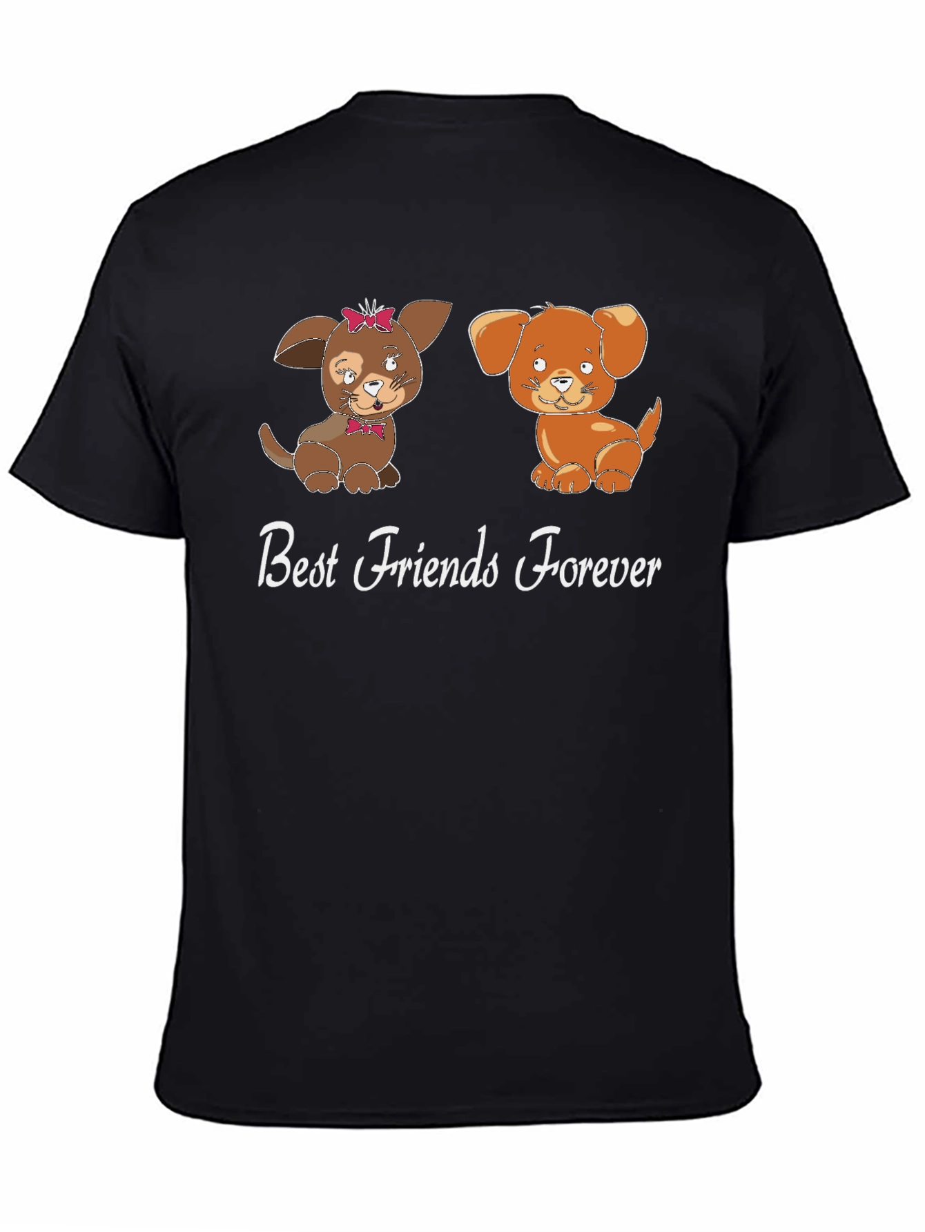 Best Friends Forever Dog Graphic T-Shirt