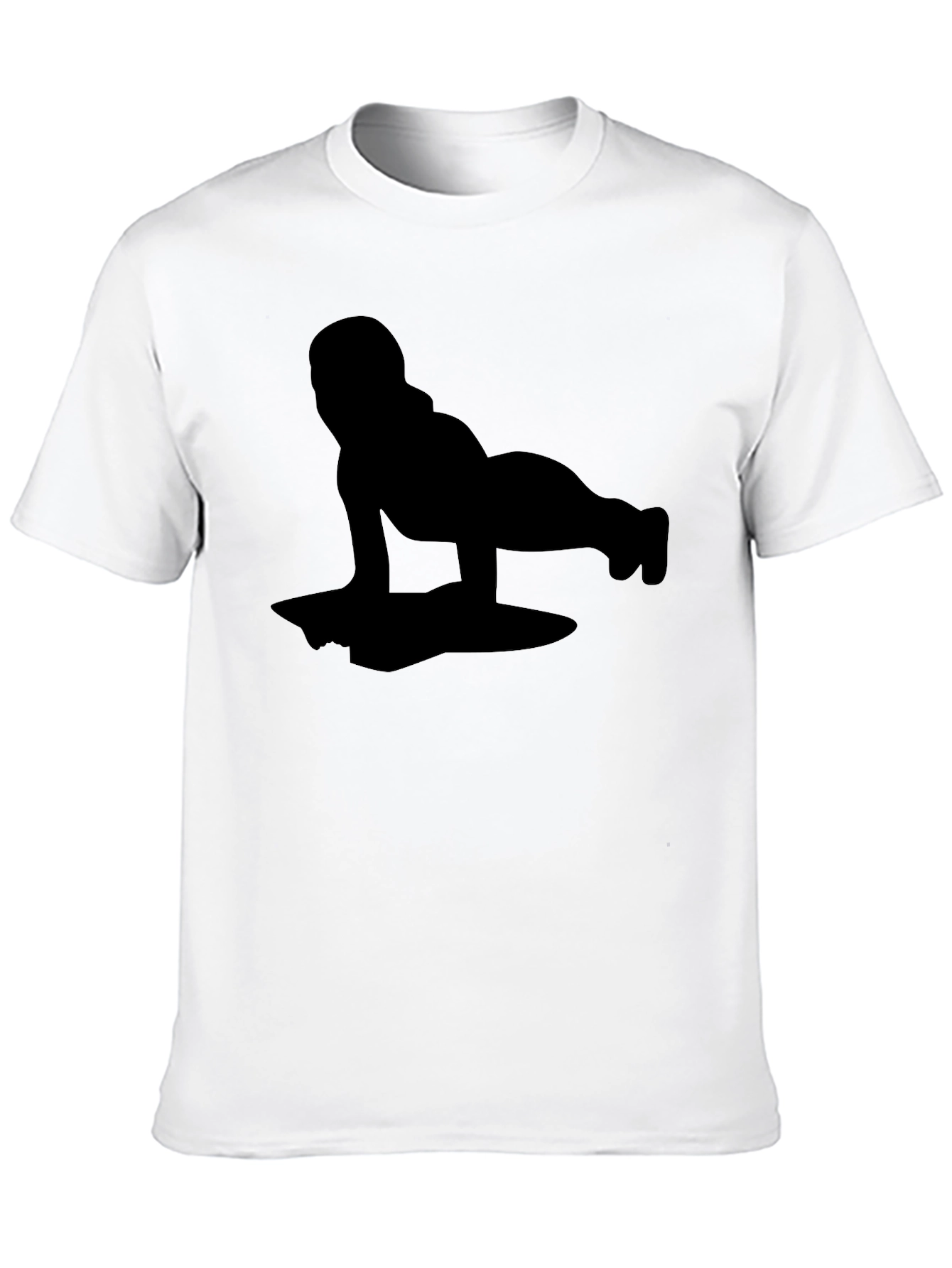 Yoga Silhouette Black T-Shirt