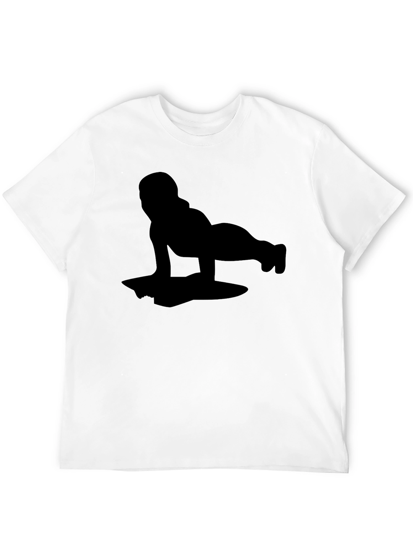 Yoga Silhouette Black T-Shirt