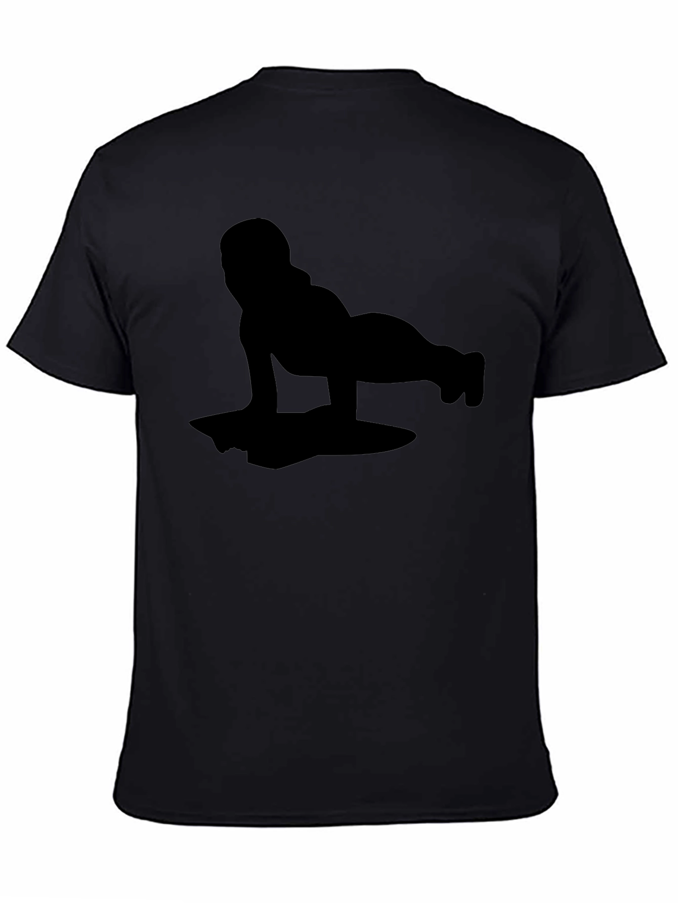 Yoga Silhouette Black T-Shirt