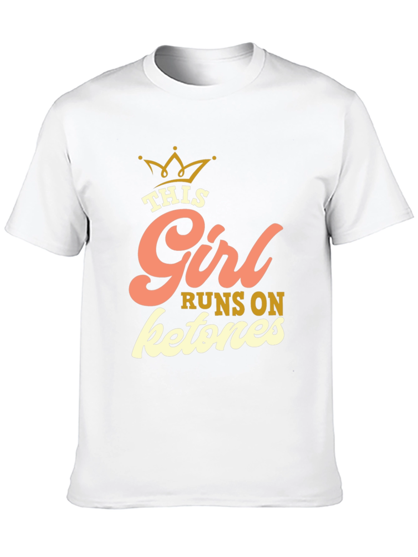 This Girl Runs on Ketones Black Graphic Tee