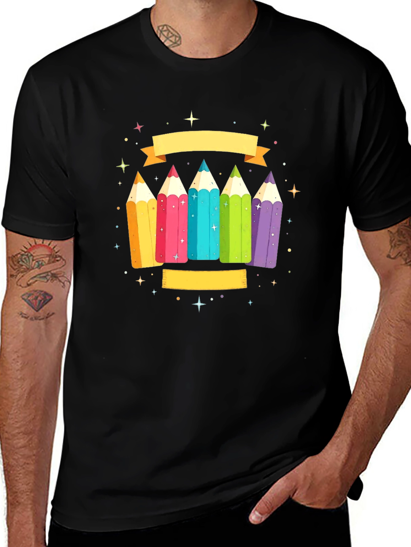 Colorful Pencils Graphic Tee