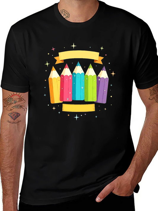 Colorful Pencils Graphic Tee