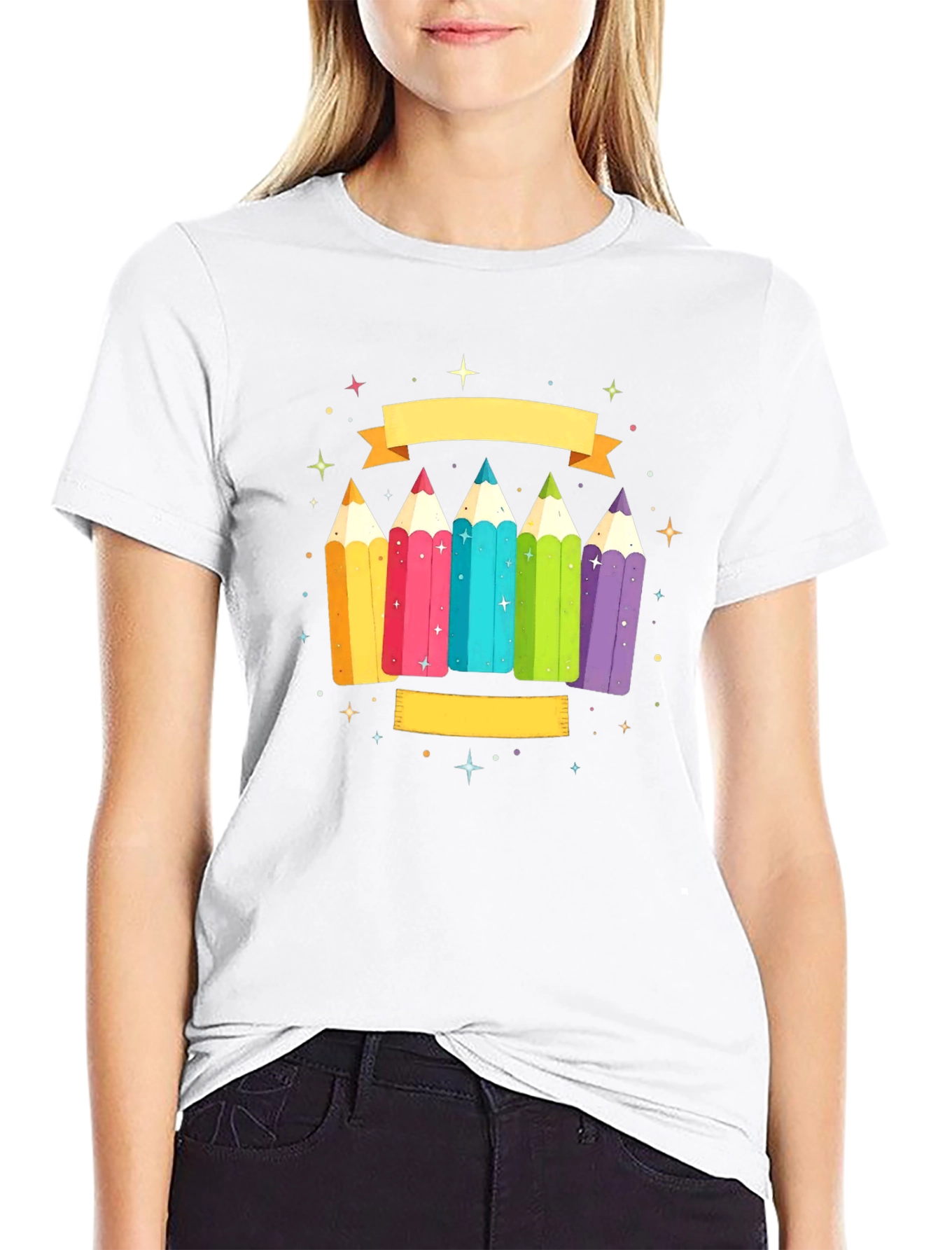 Colorful Pencils Graphic Tee