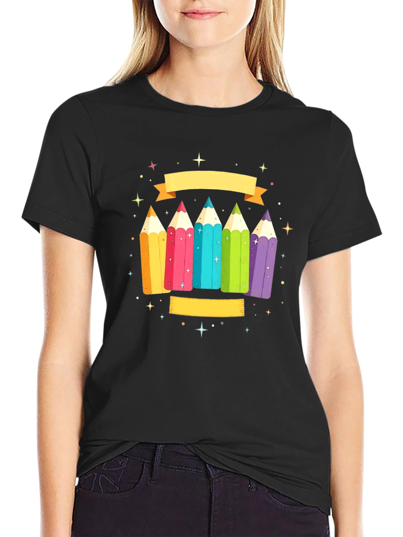 Colorful Pencils Graphic Tee