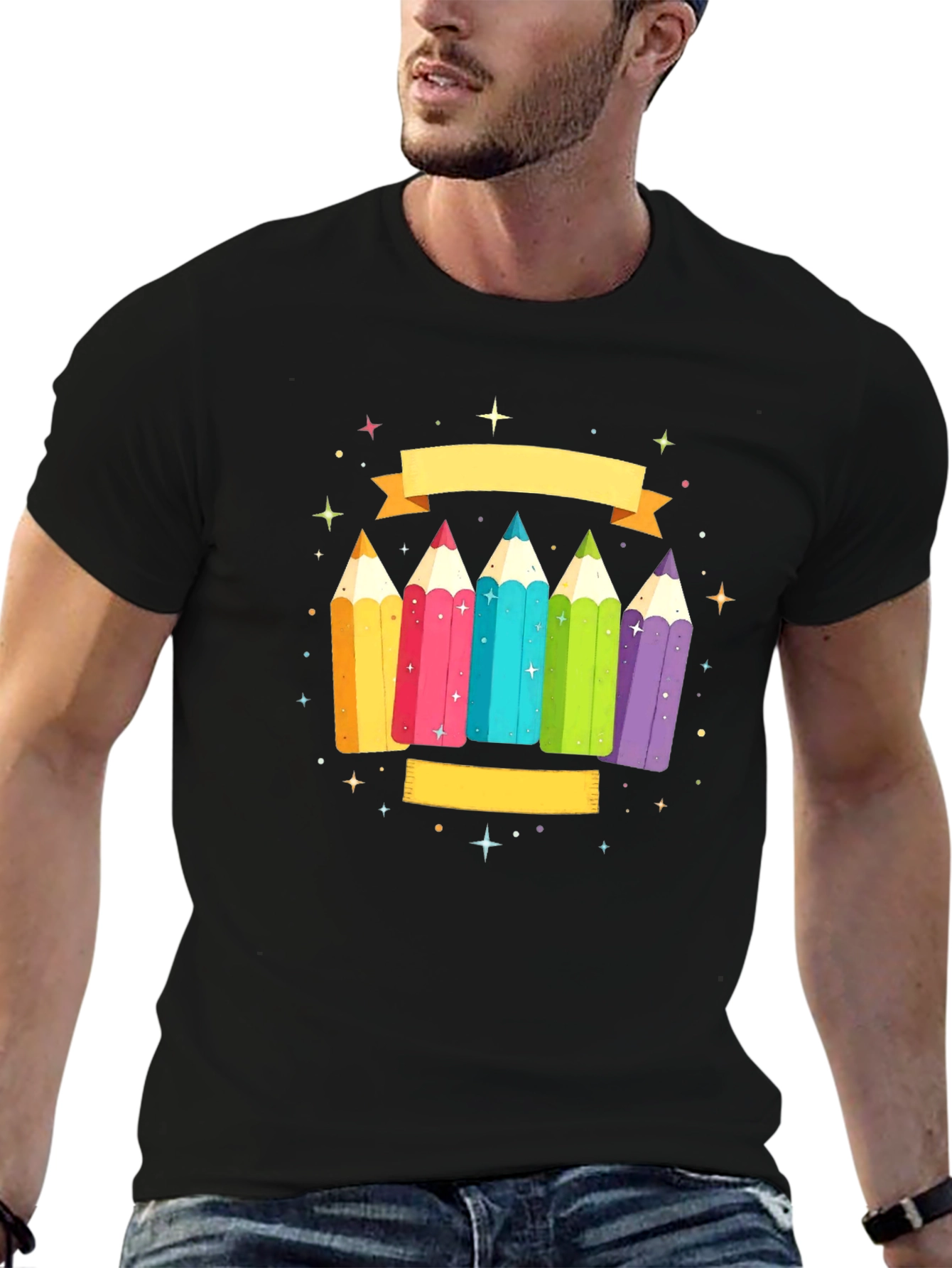 Colorful Pencils Graphic Tee