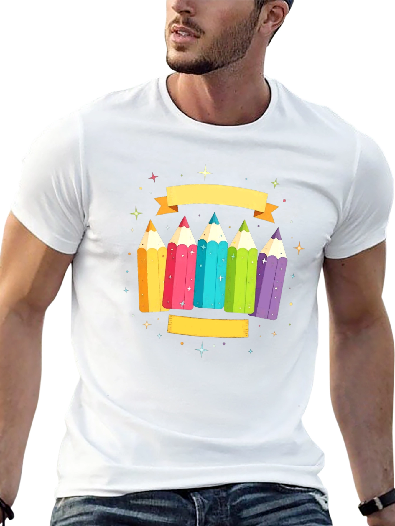 Colorful Pencils Graphic Tee