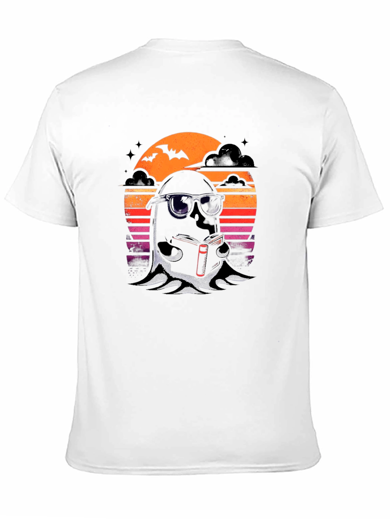 Cool Ghost Reading T-Shirt