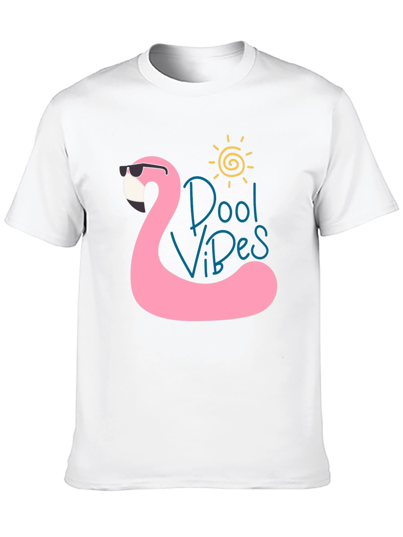 Cool Vibes Flamingo Black T-Shirt