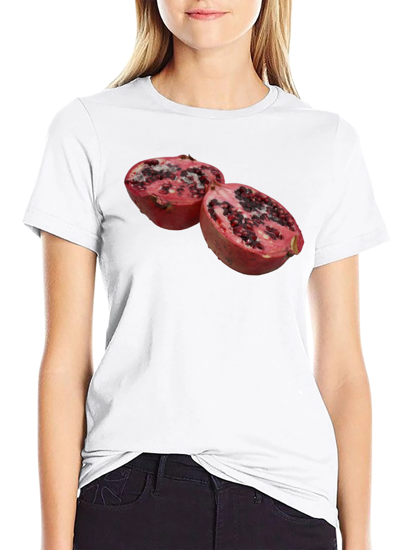 Pomegranate Graphic Black T-Shirt