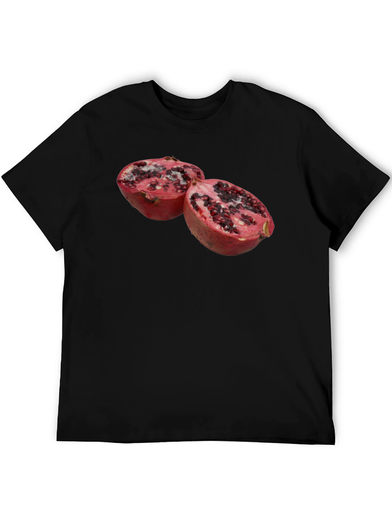 Pomegranate Graphic Black T-Shirt