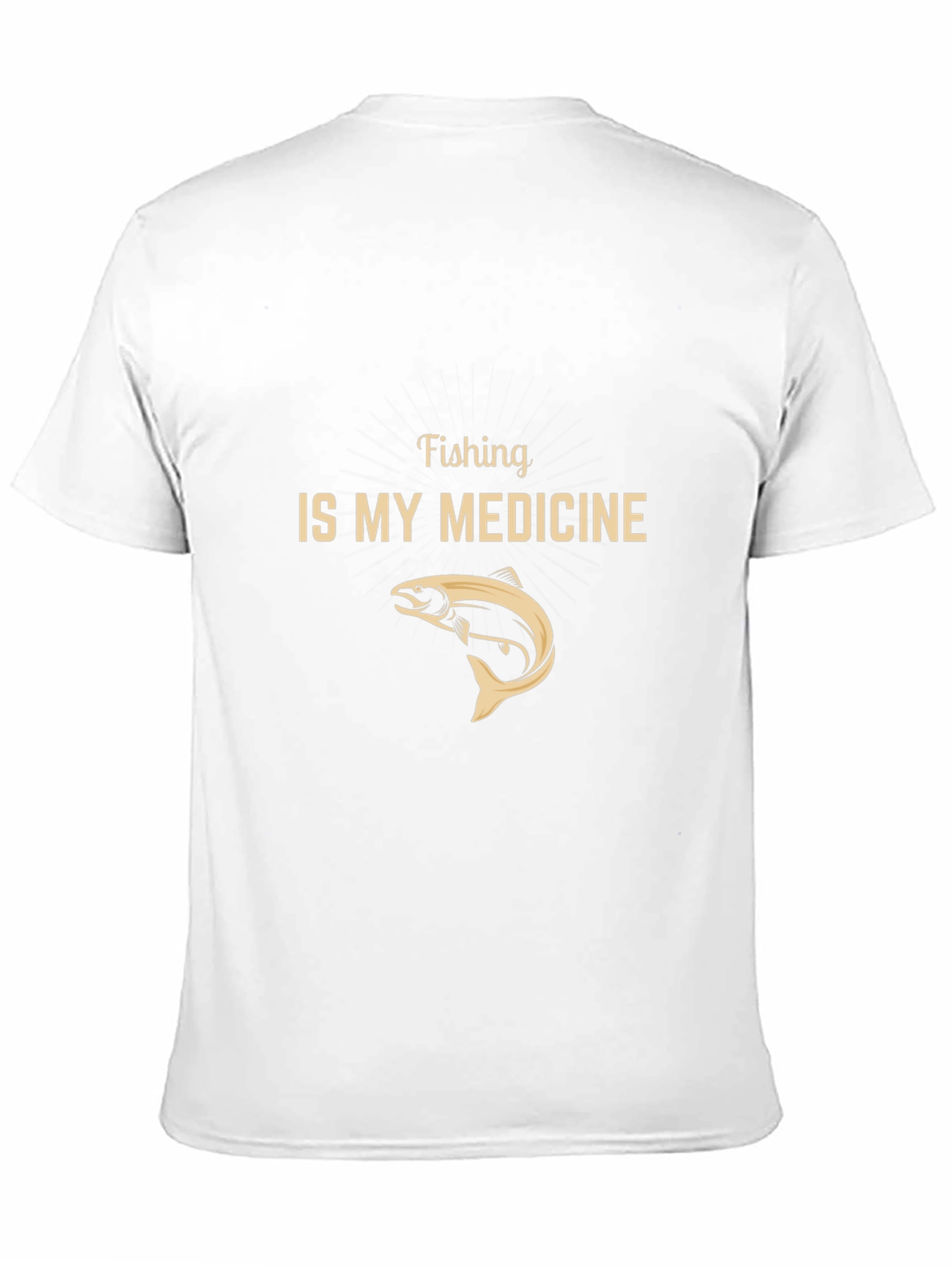 Fishing is My Medicine Black Graphic Tee