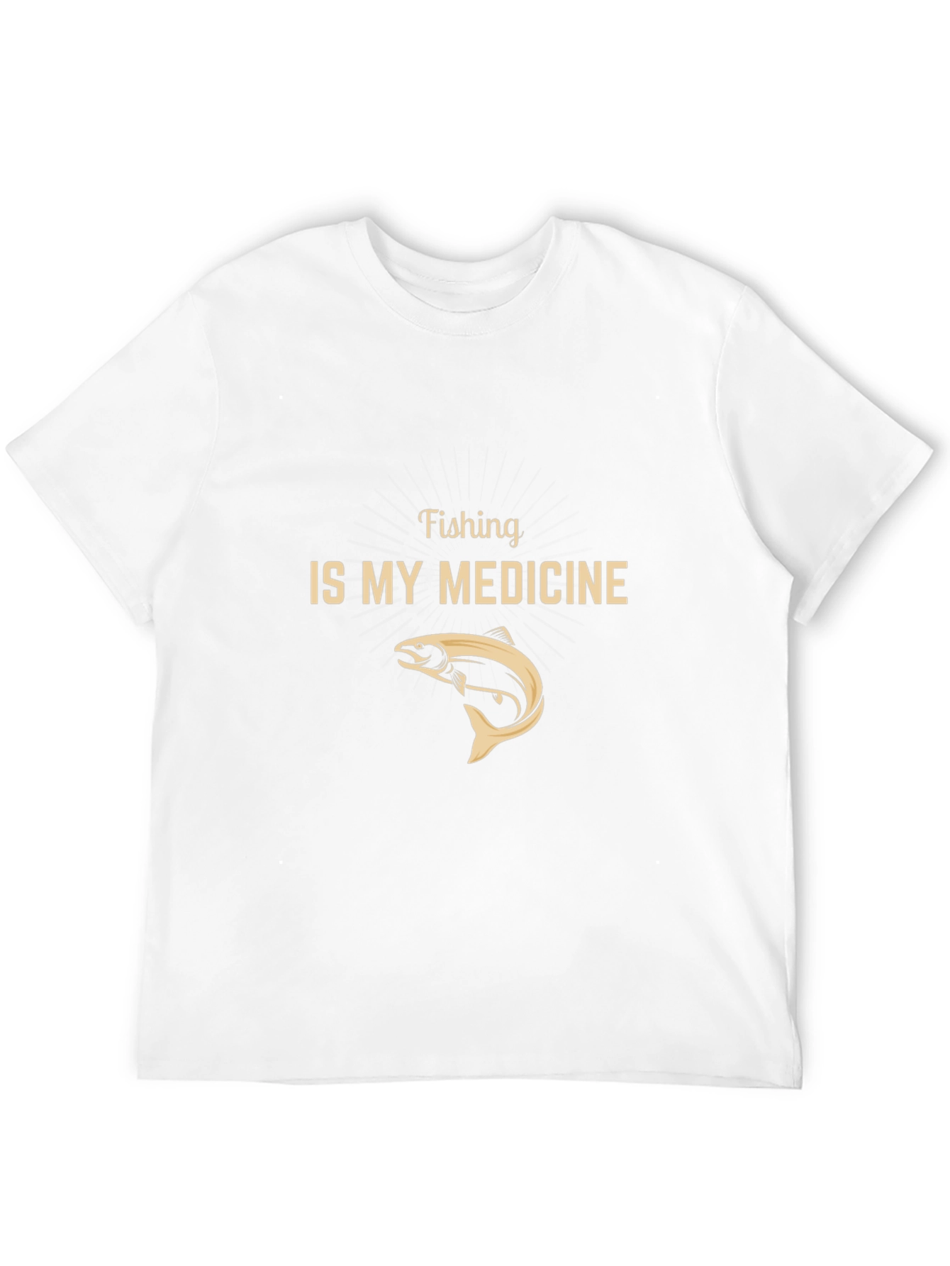 Fishing is My Medicine Black Graphic Tee