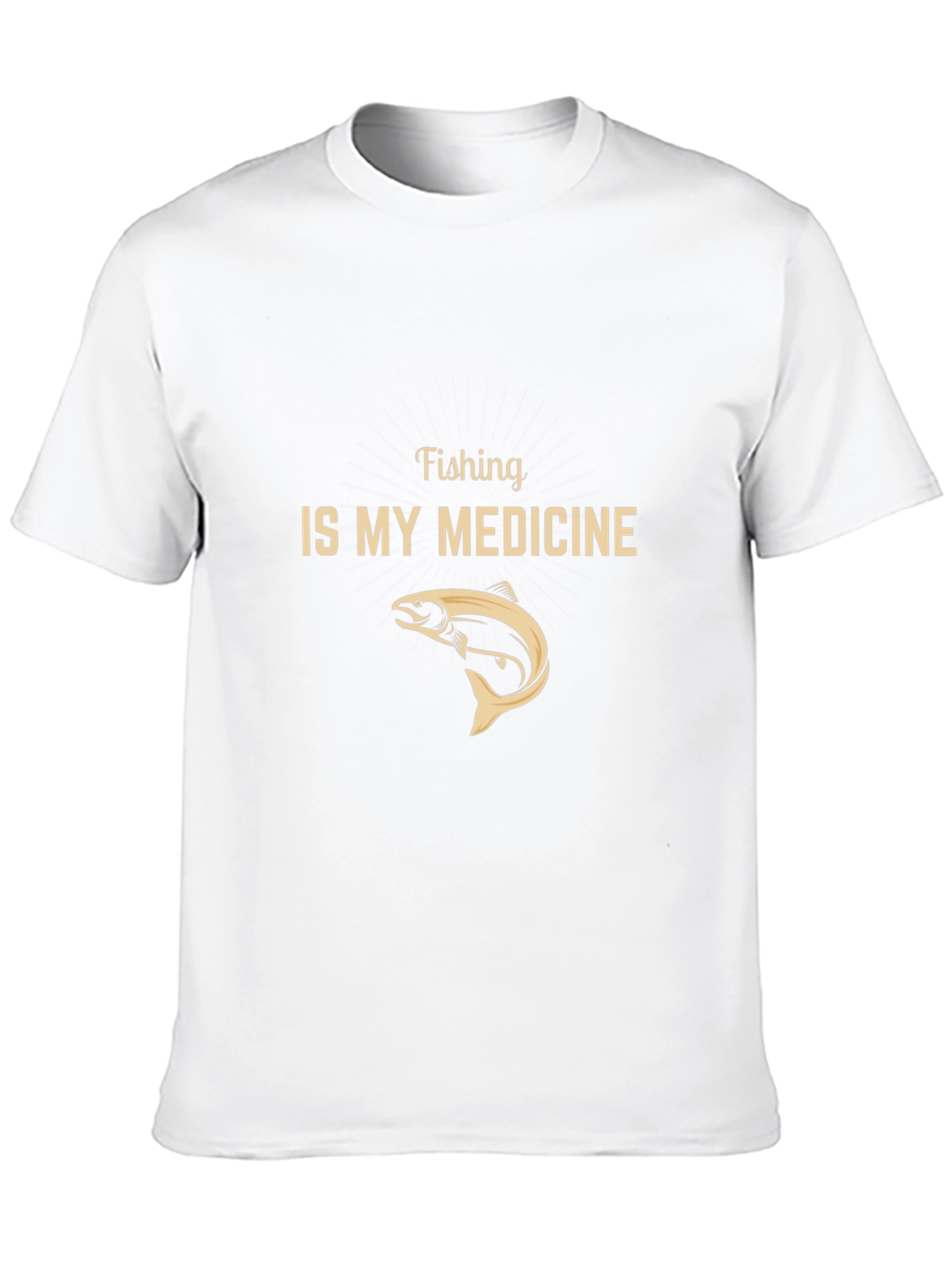 Fishing is My Medicine Black Graphic Tee