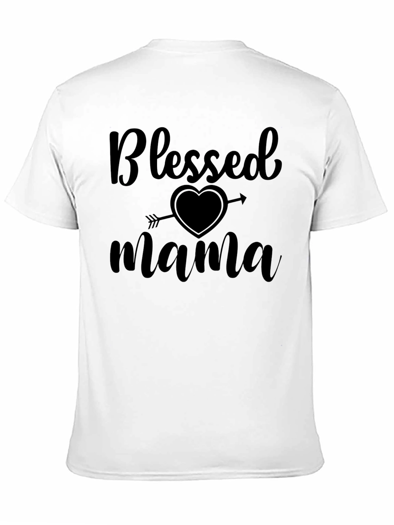 Blessed Mama Graphic Tee - Black T-Shirt