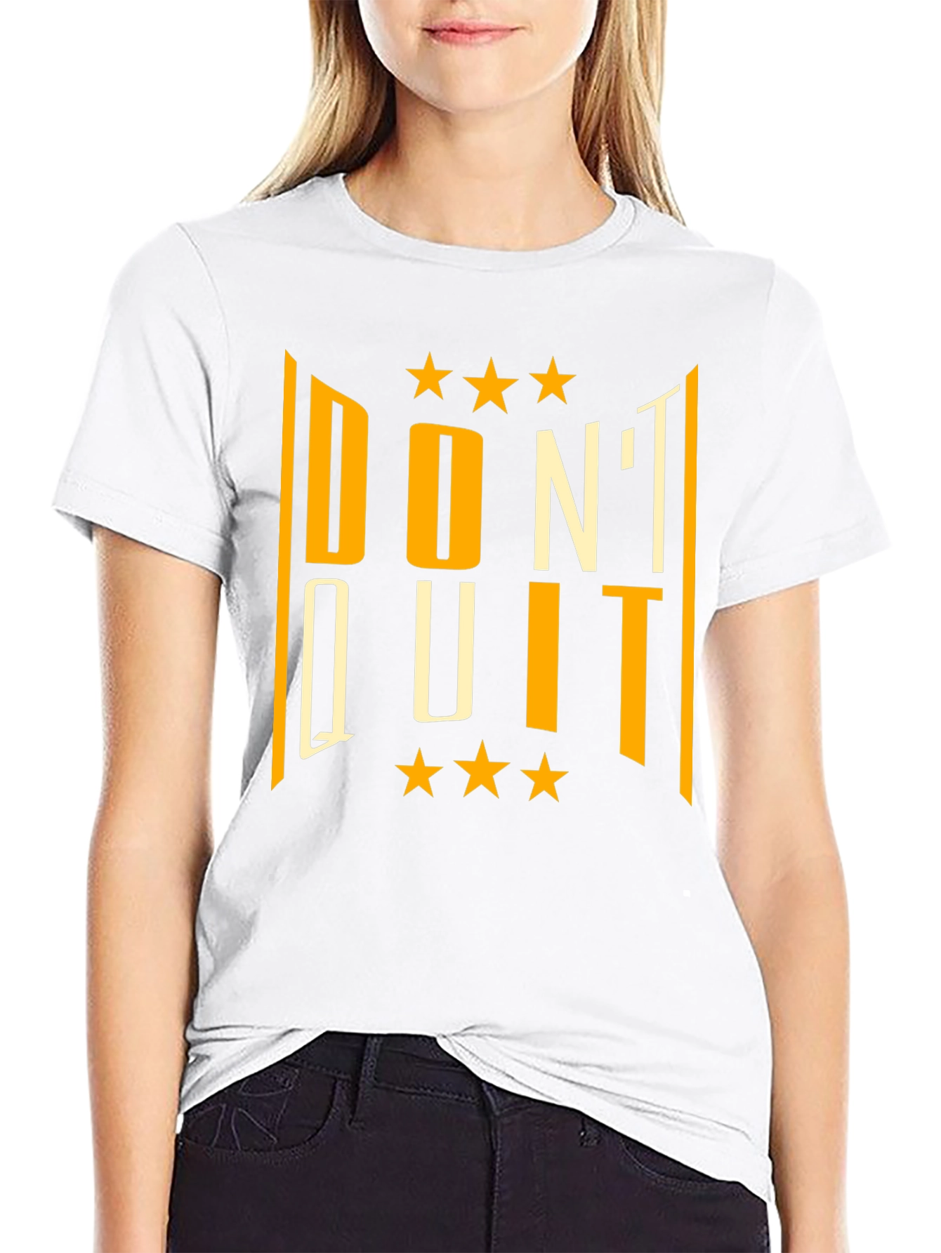 Dont Quit Black Graphic T-Shirt
