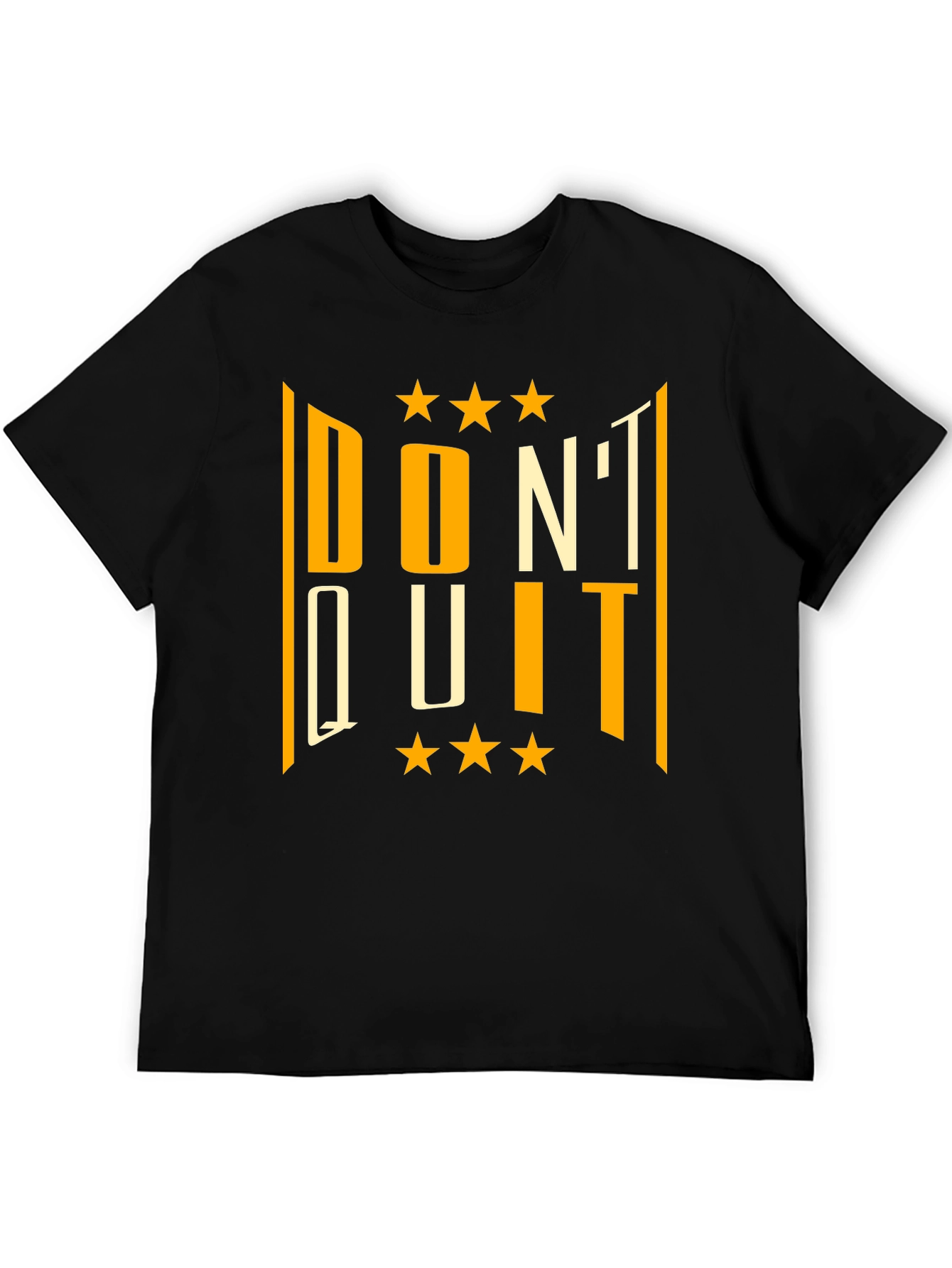 Dont Quit Black Graphic T-Shirt