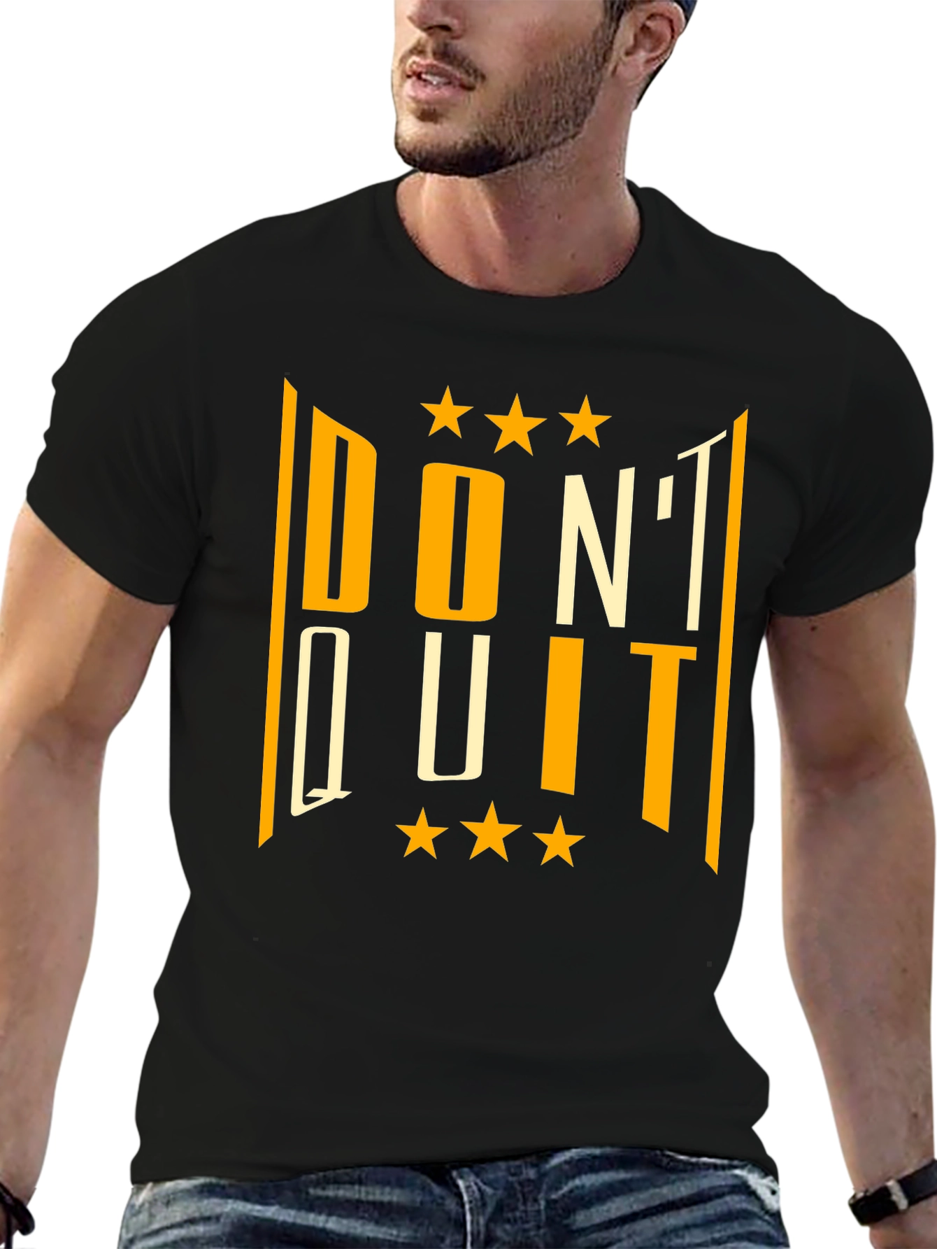Dont Quit Black Graphic T-Shirt