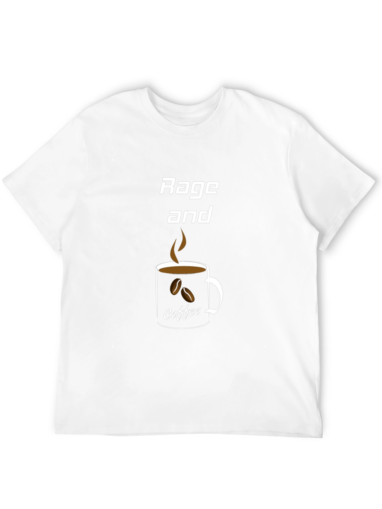 Rage and Coffee Graphic Tee - Black Casual T-Shirt