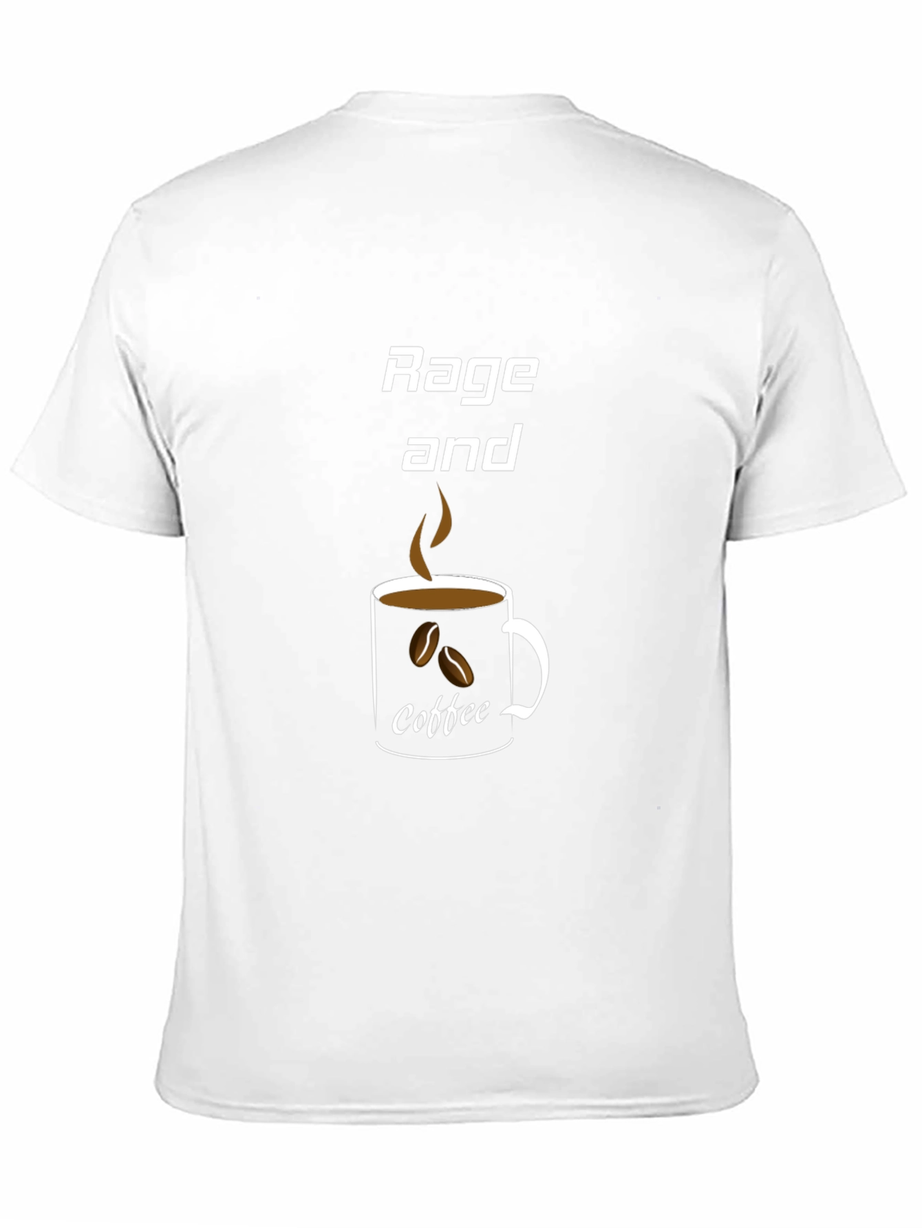 Rage and Coffee Graphic Tee - Black Casual T-Shirt