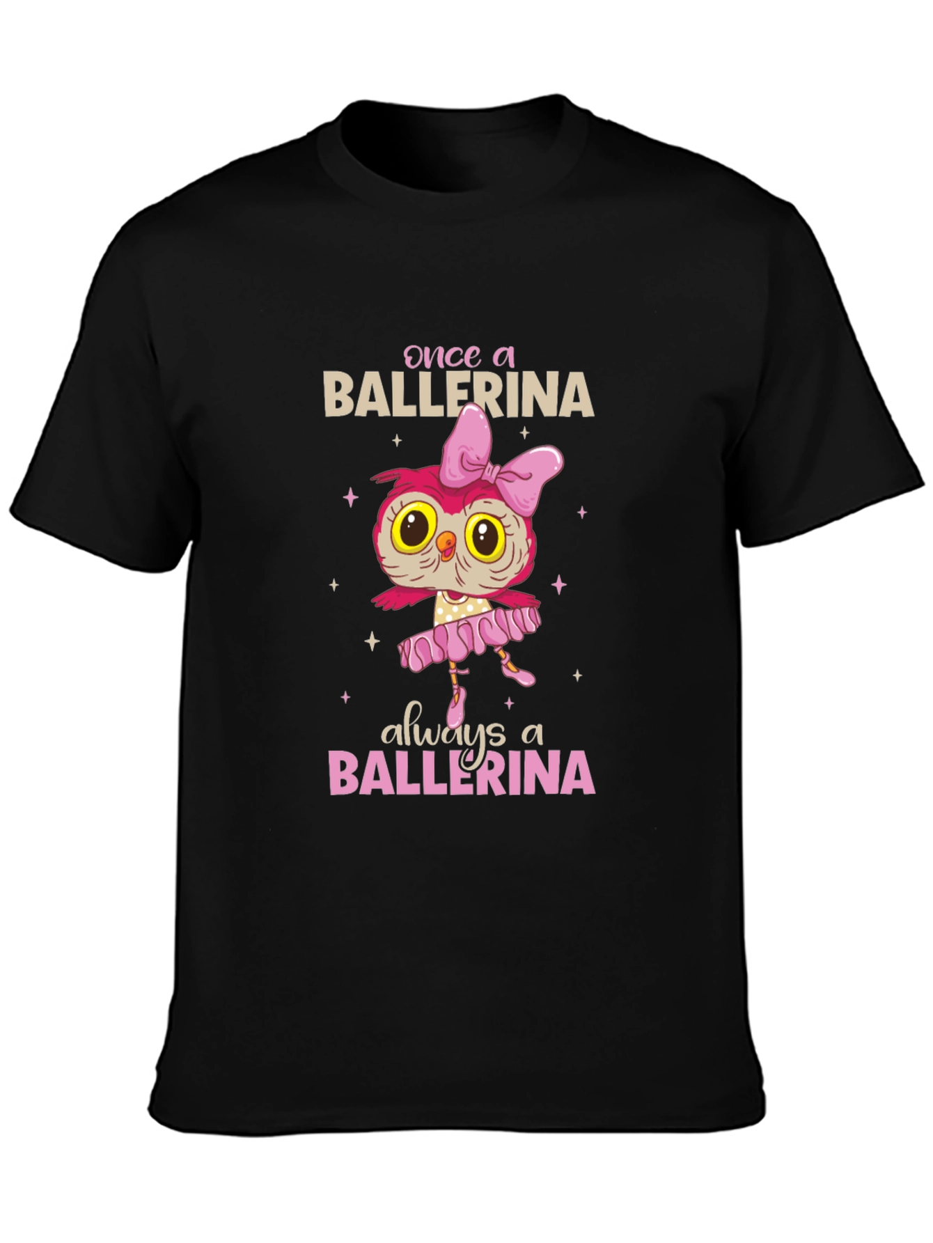 Ballerina Owl Graphic T-Shirt