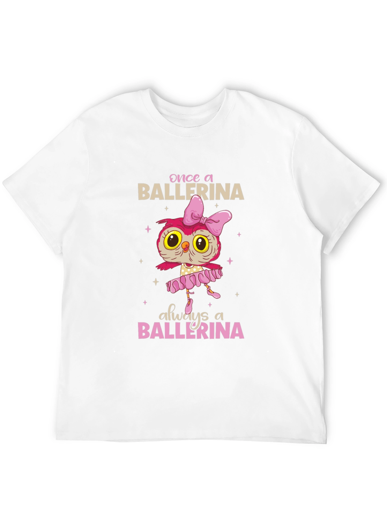 Ballerina Owl Graphic T-Shirt