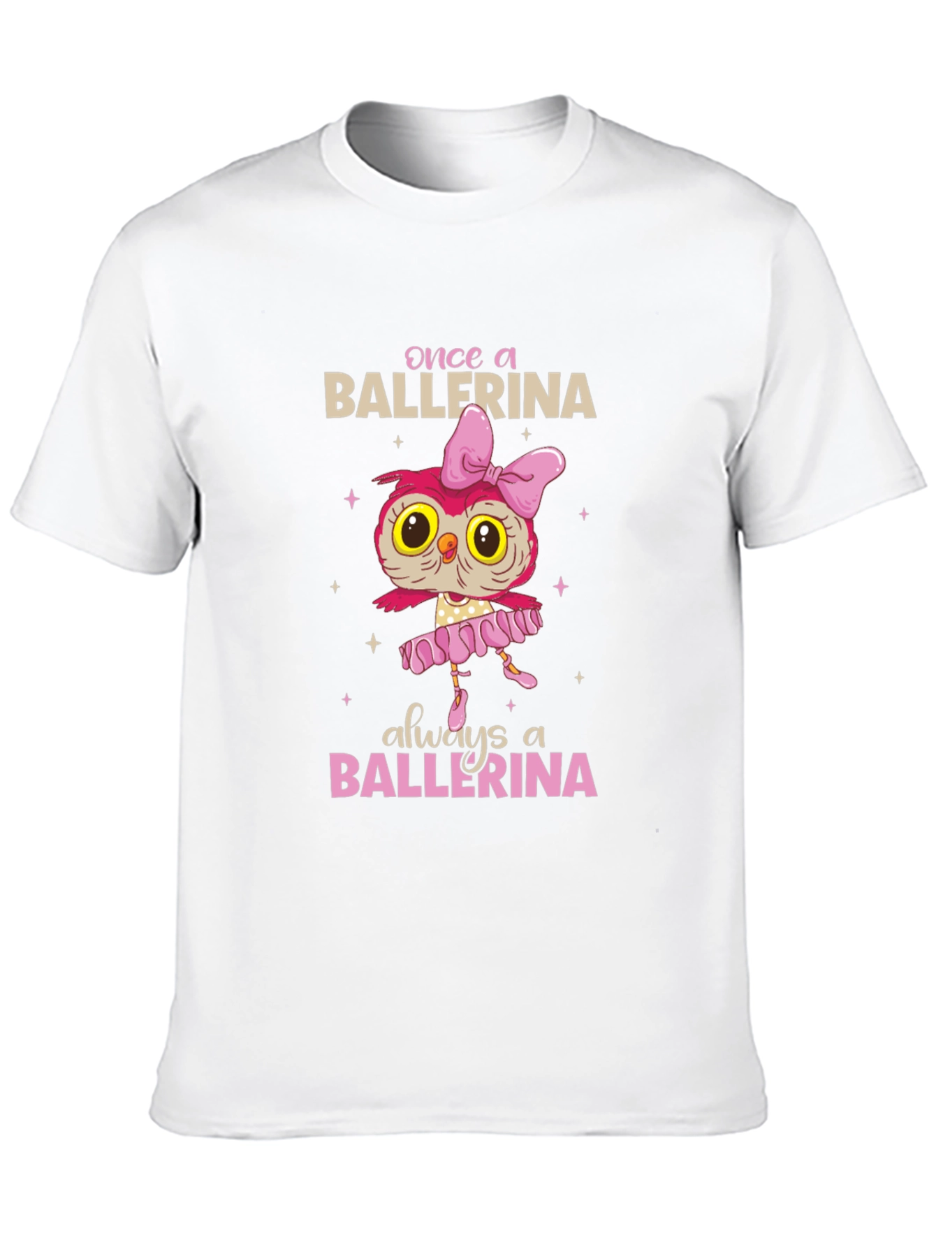 Ballerina Owl Graphic T-Shirt