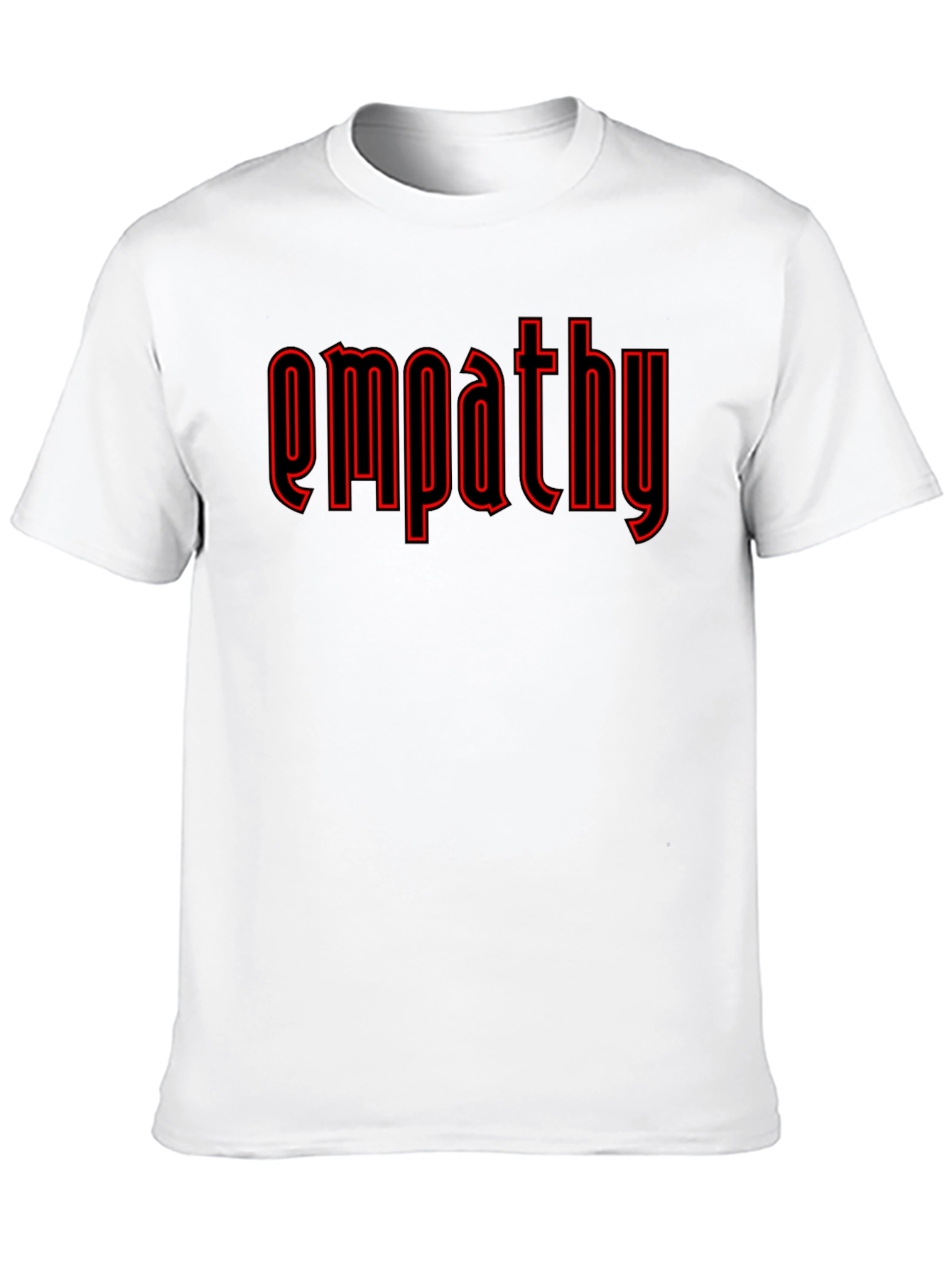 Empathy Graphic T-Shirt - Black Crew Neck Tee