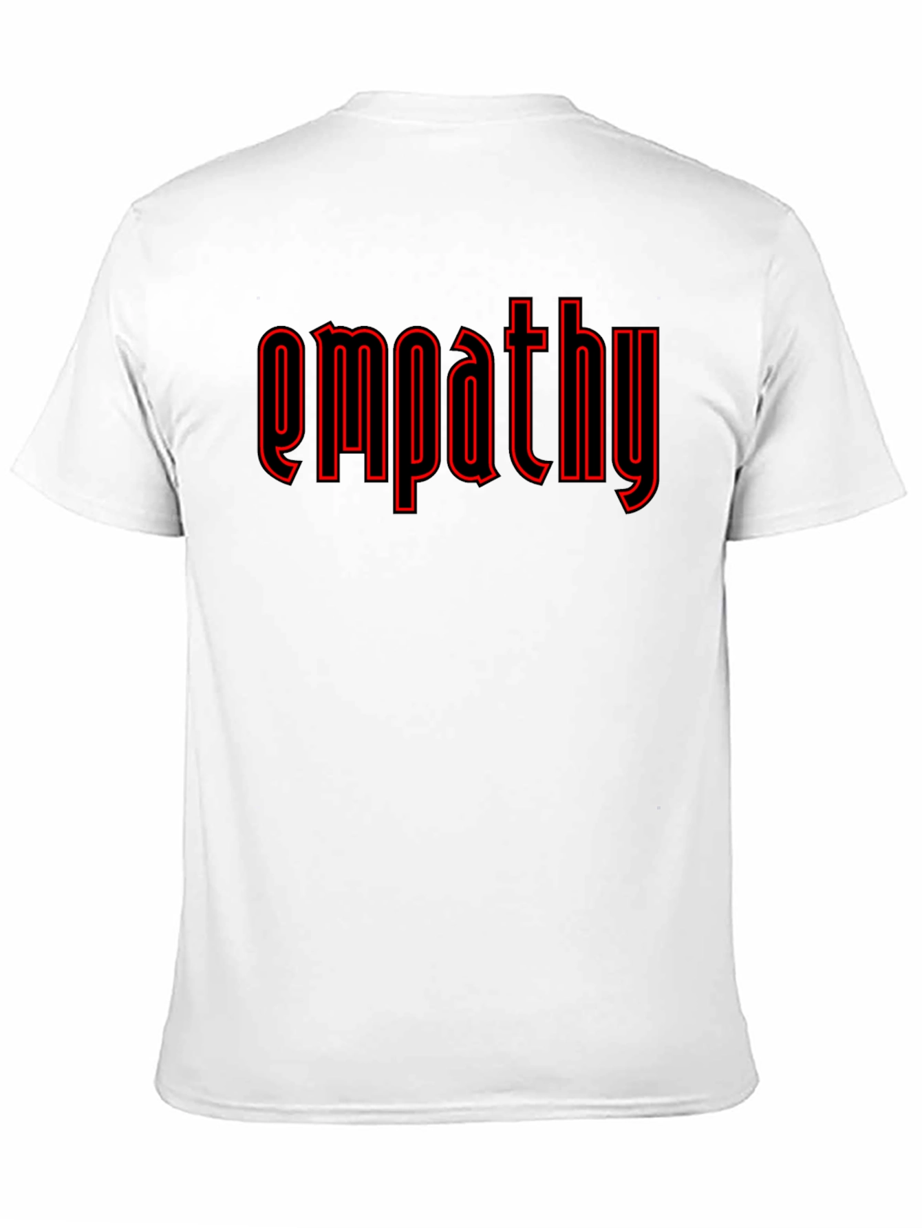 Empathy Graphic T-Shirt - Black Crew Neck Tee