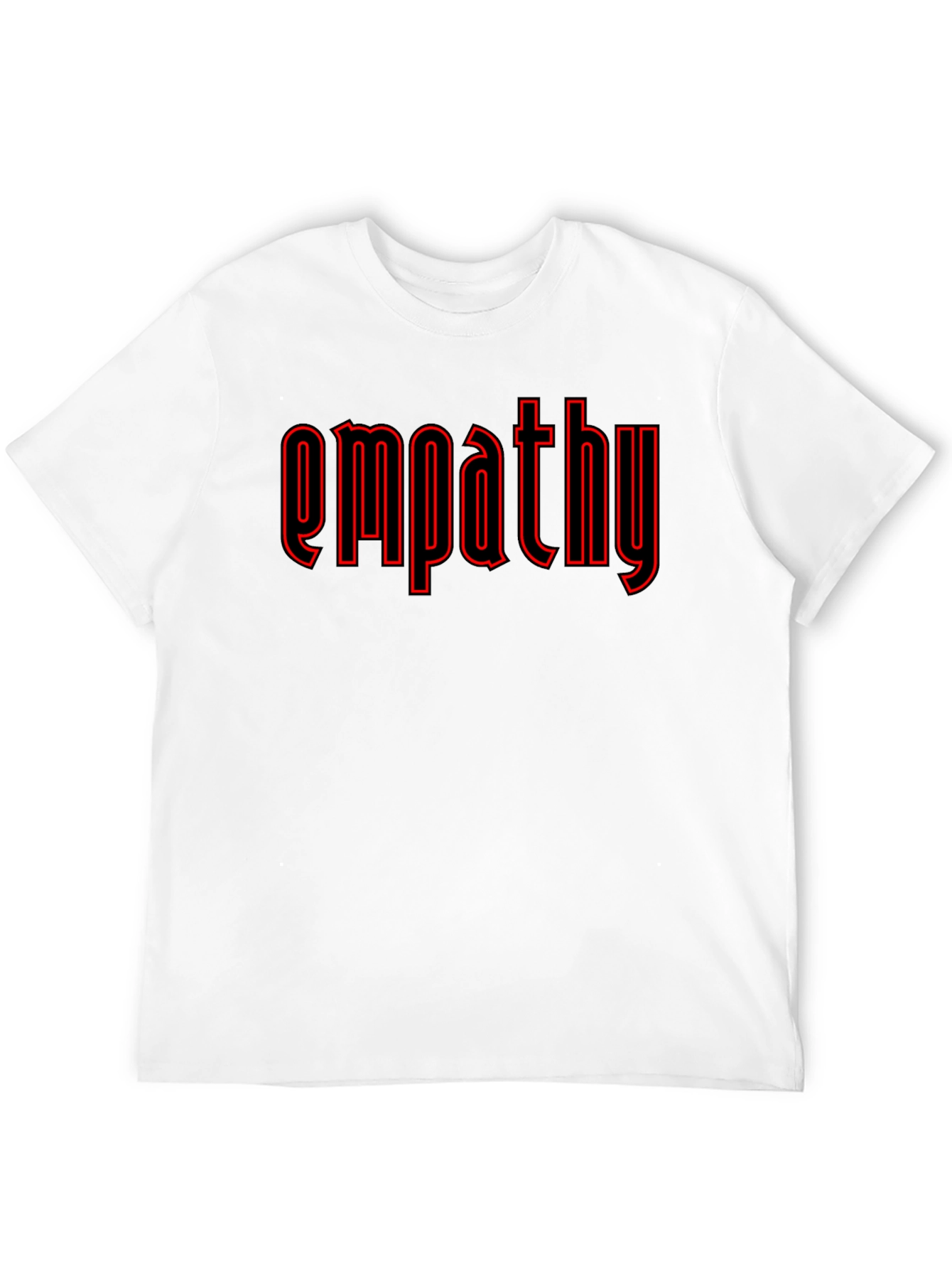 Empathy Graphic T-Shirt - Black Crew Neck Tee