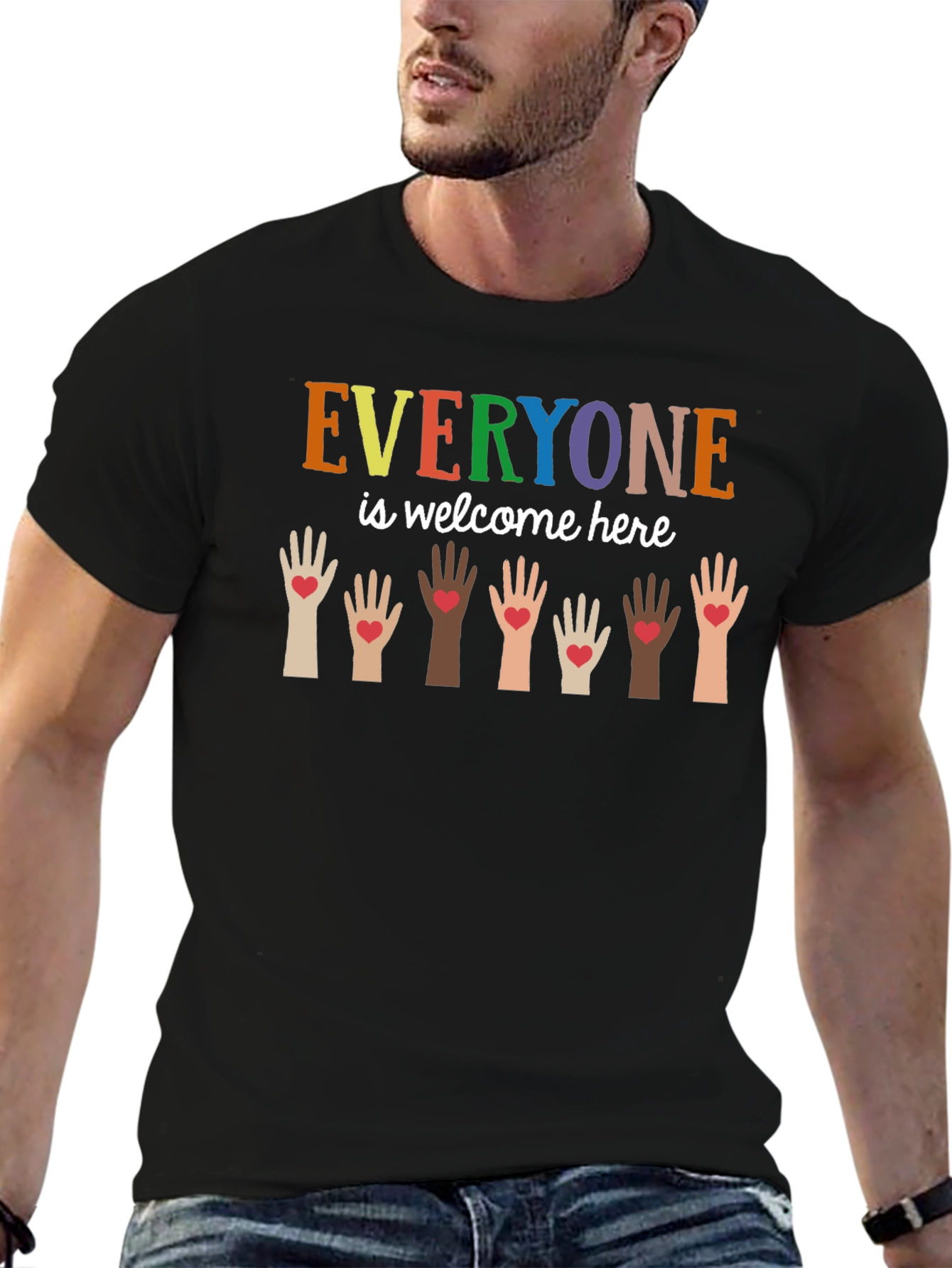 Everyone is Welcome Here Graphic Tee
