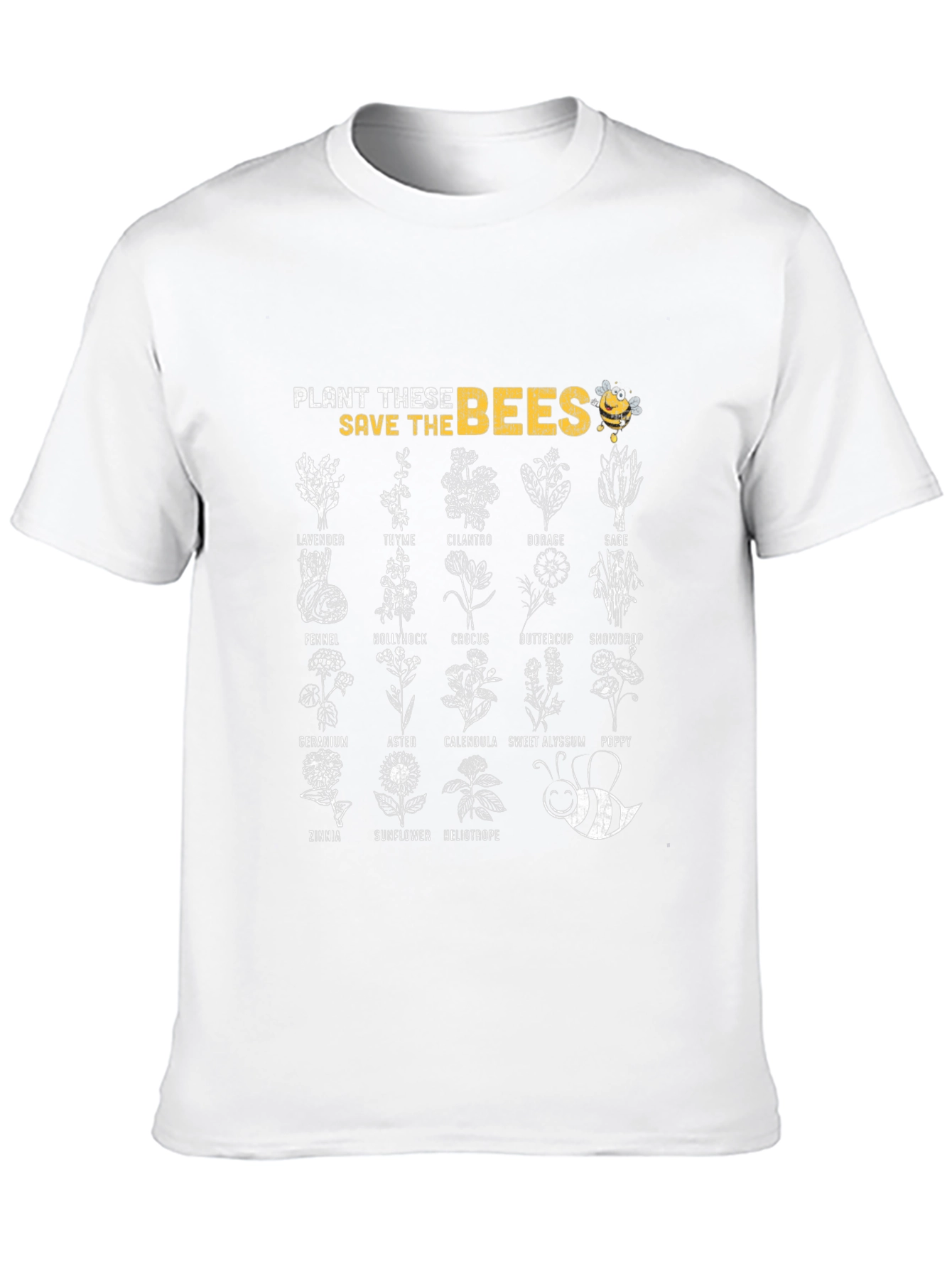 Plant These Save The Bees Graphic T-Shirt
