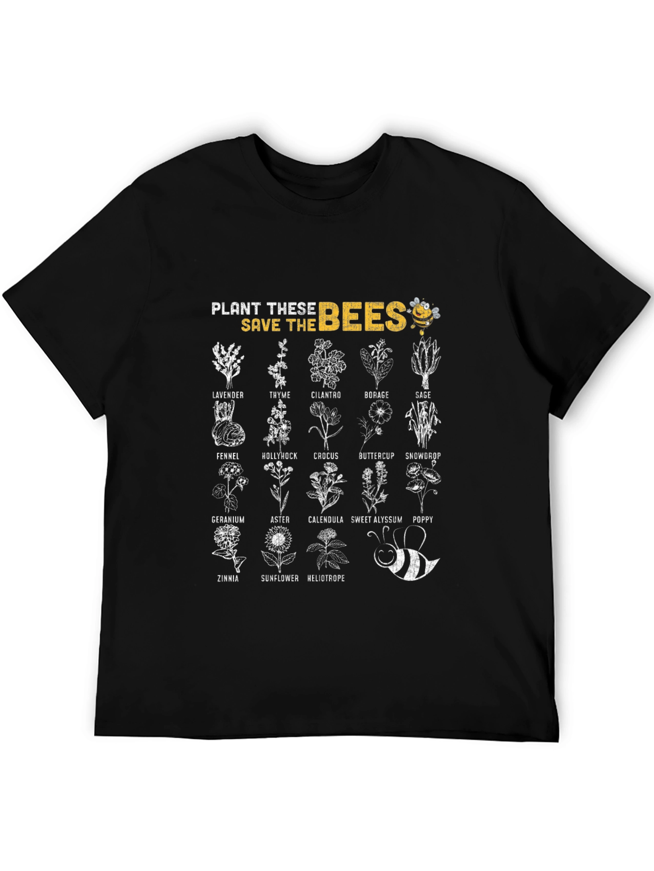 Plant These Save The Bees Graphic T-Shirt