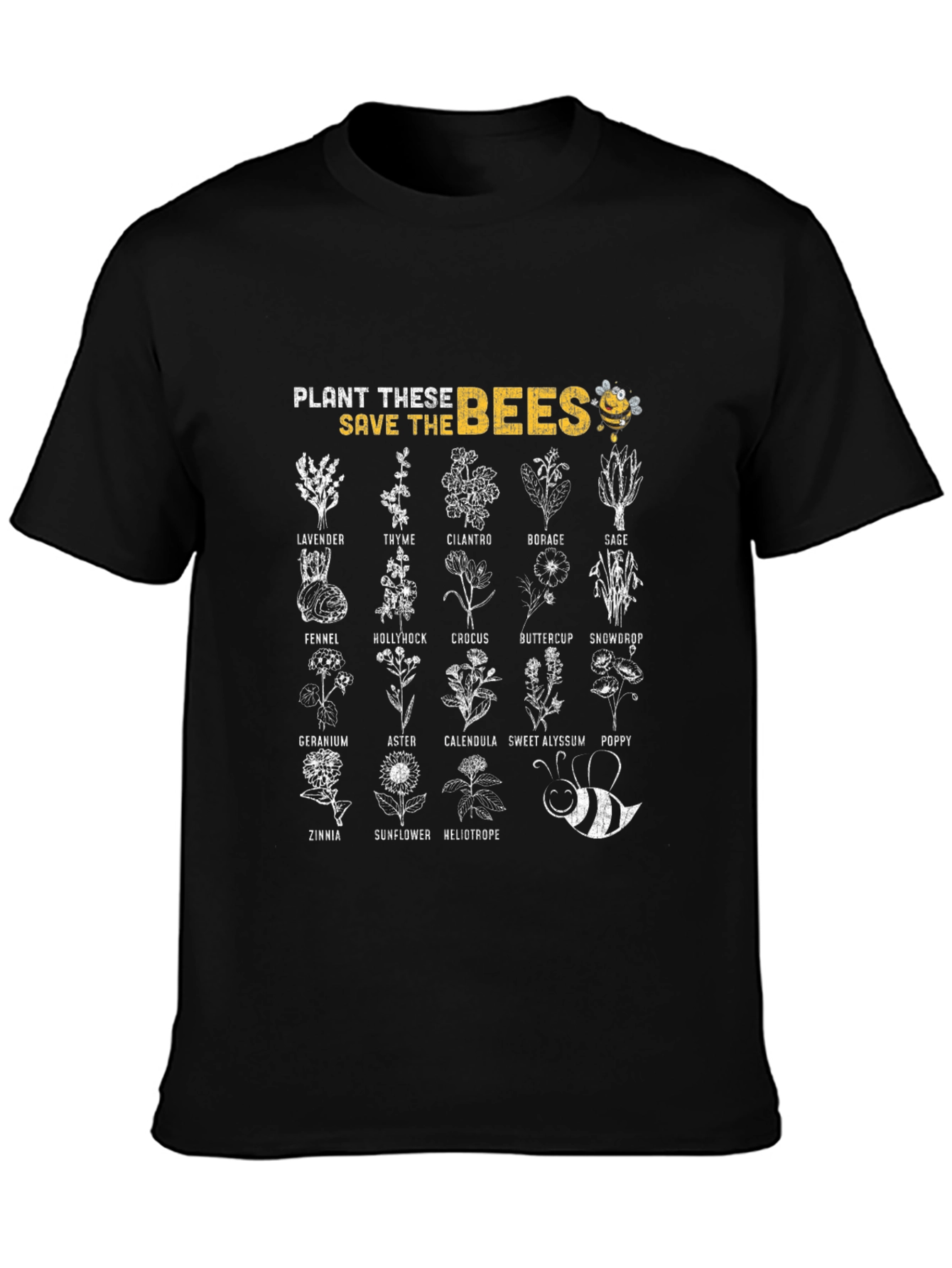 Plant These Save The Bees Graphic T-Shirt