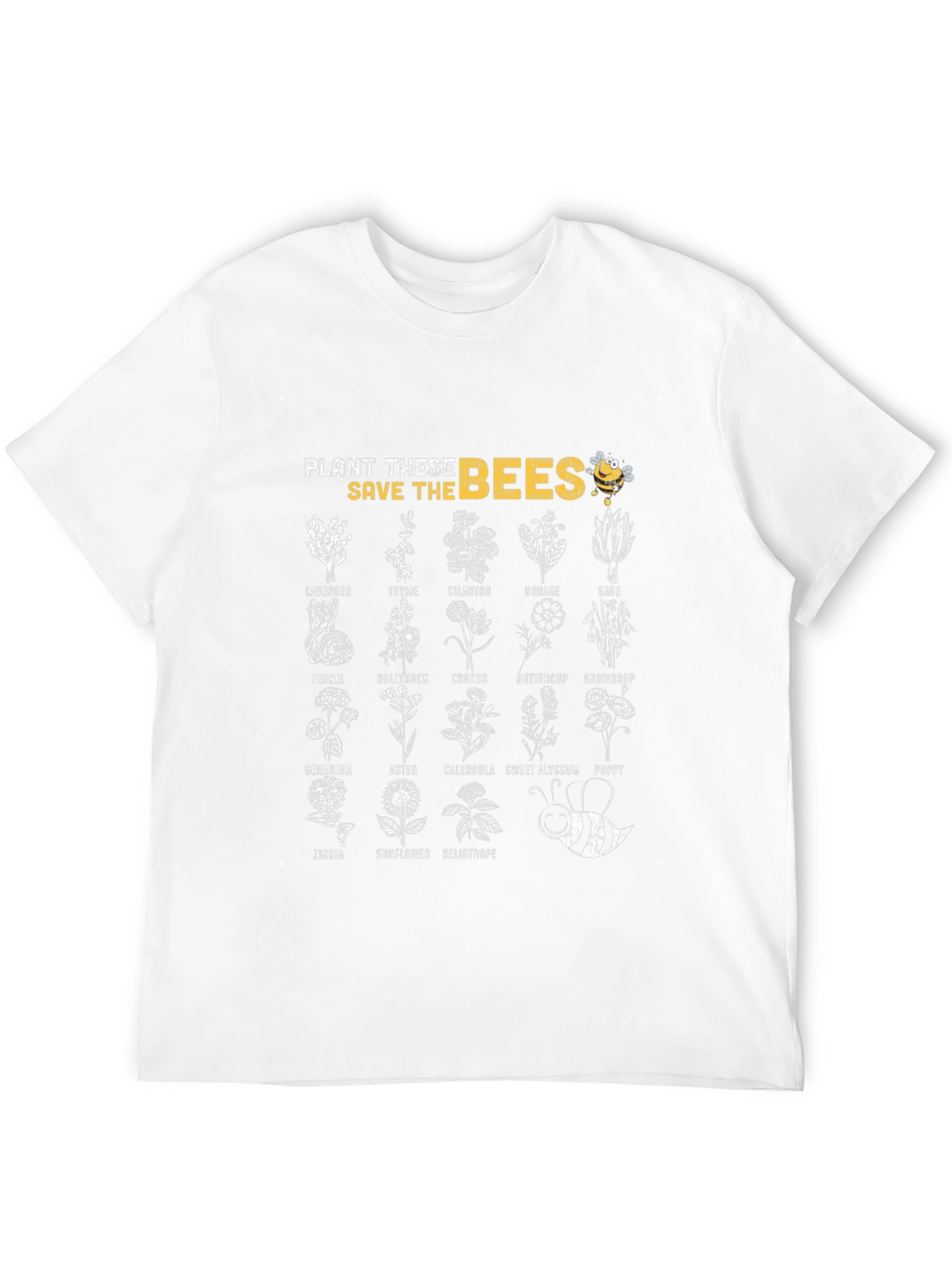 Plant These Save The Bees Graphic T-Shirt