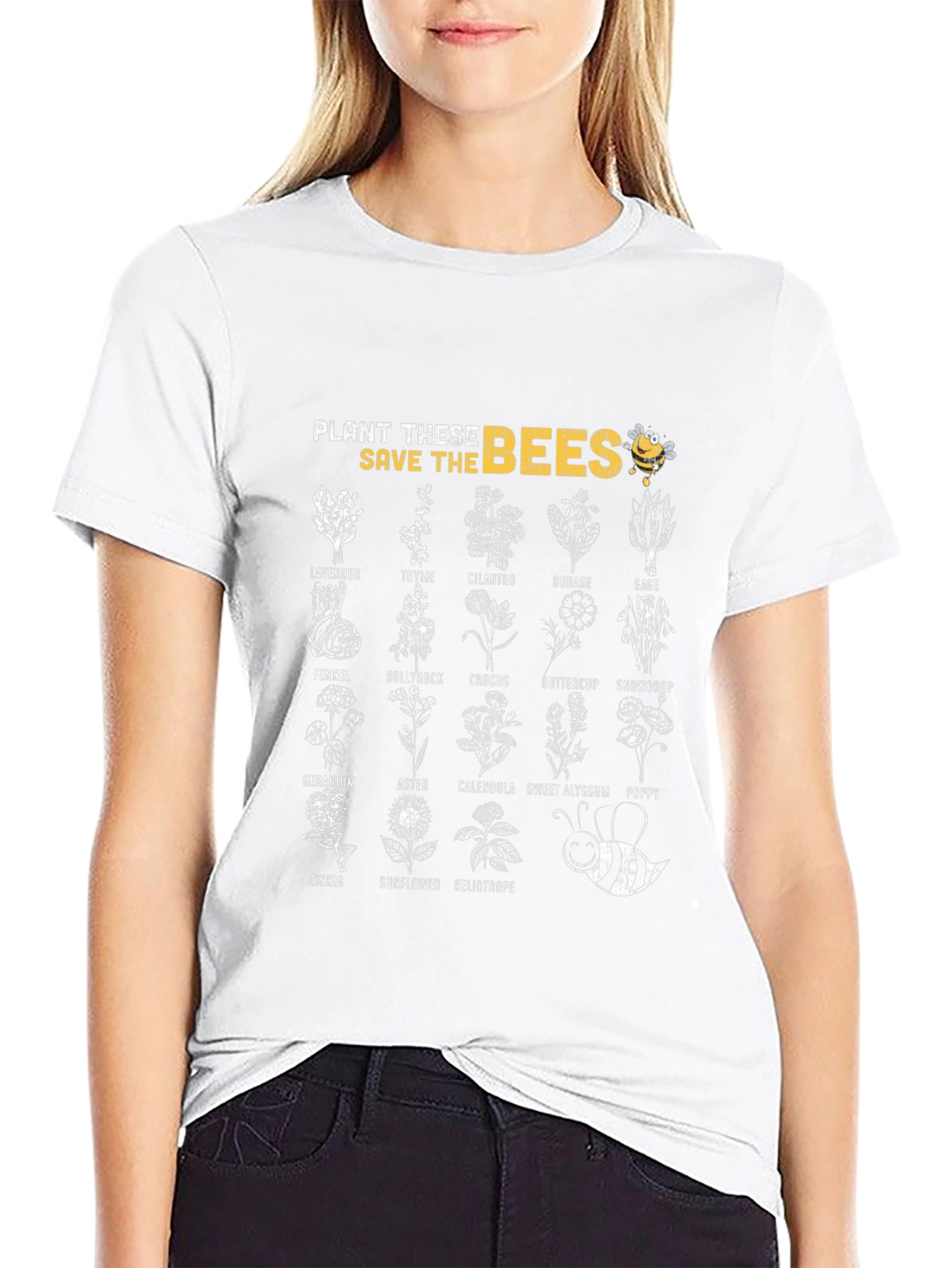 Plant These Save The Bees Graphic T-Shirt