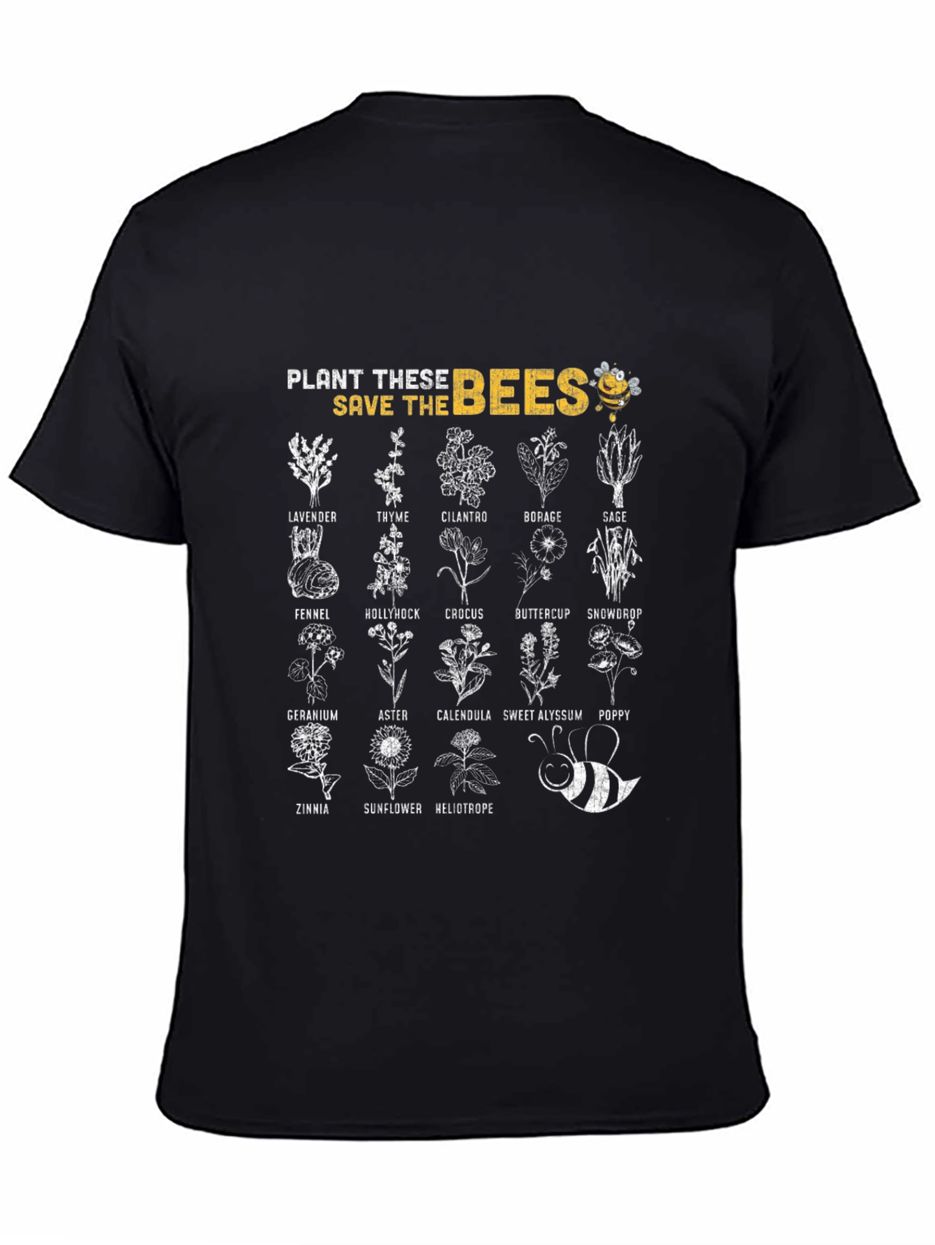 Plant These Save The Bees Graphic T-Shirt