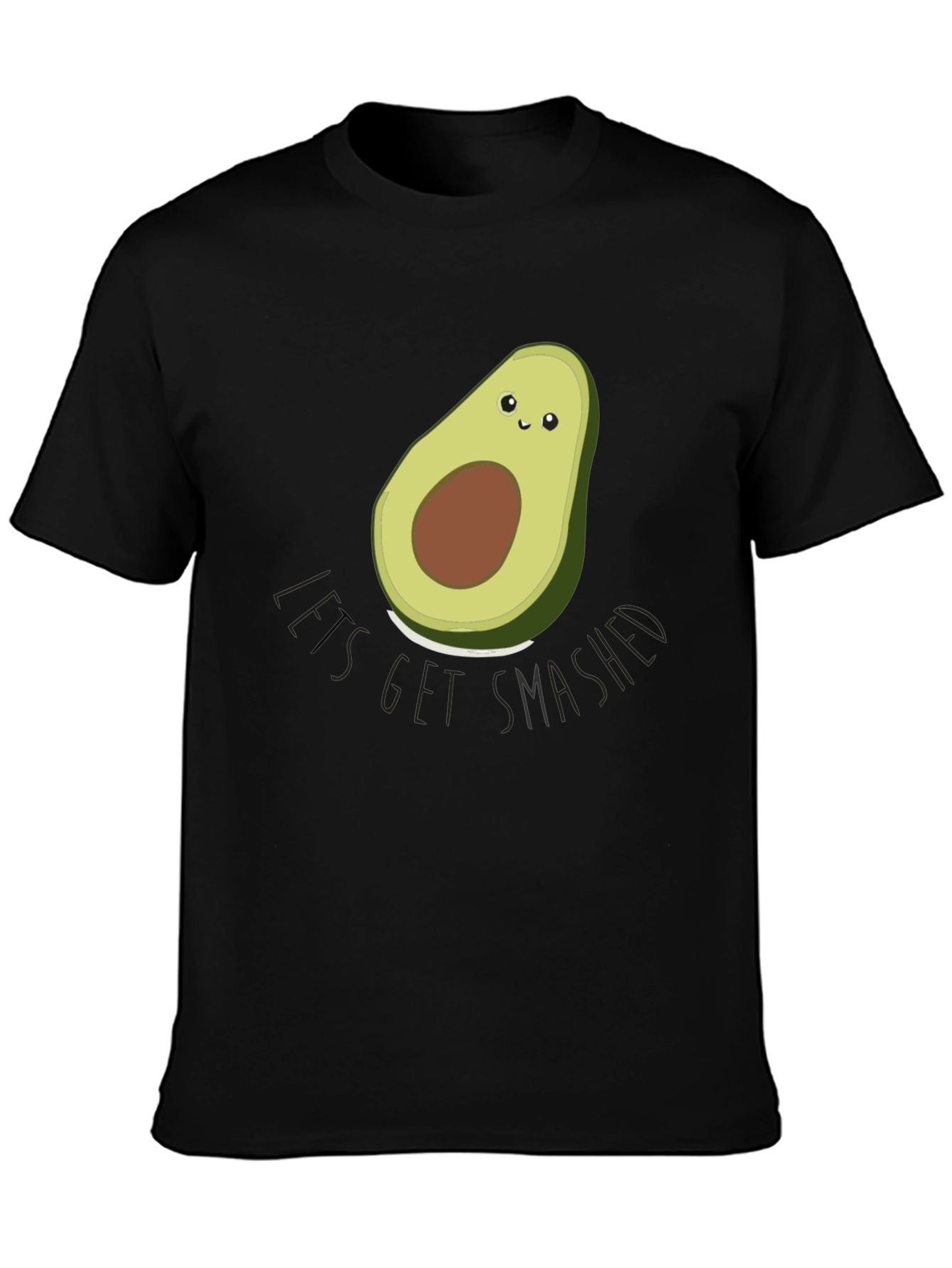 Avocado Lets Get Smashed Graphic T-Shirt