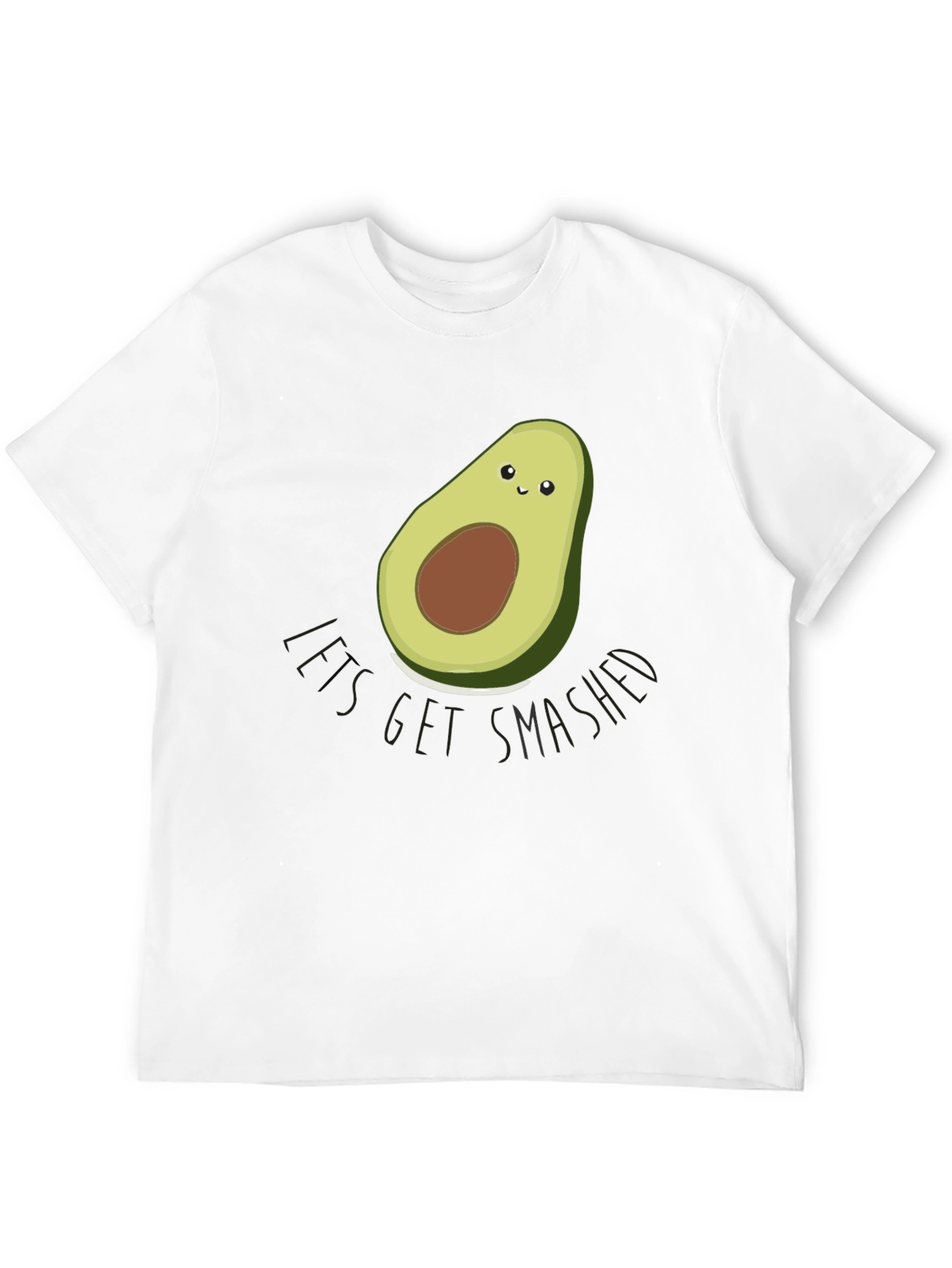 Avocado Lets Get Smashed Graphic T-Shirt