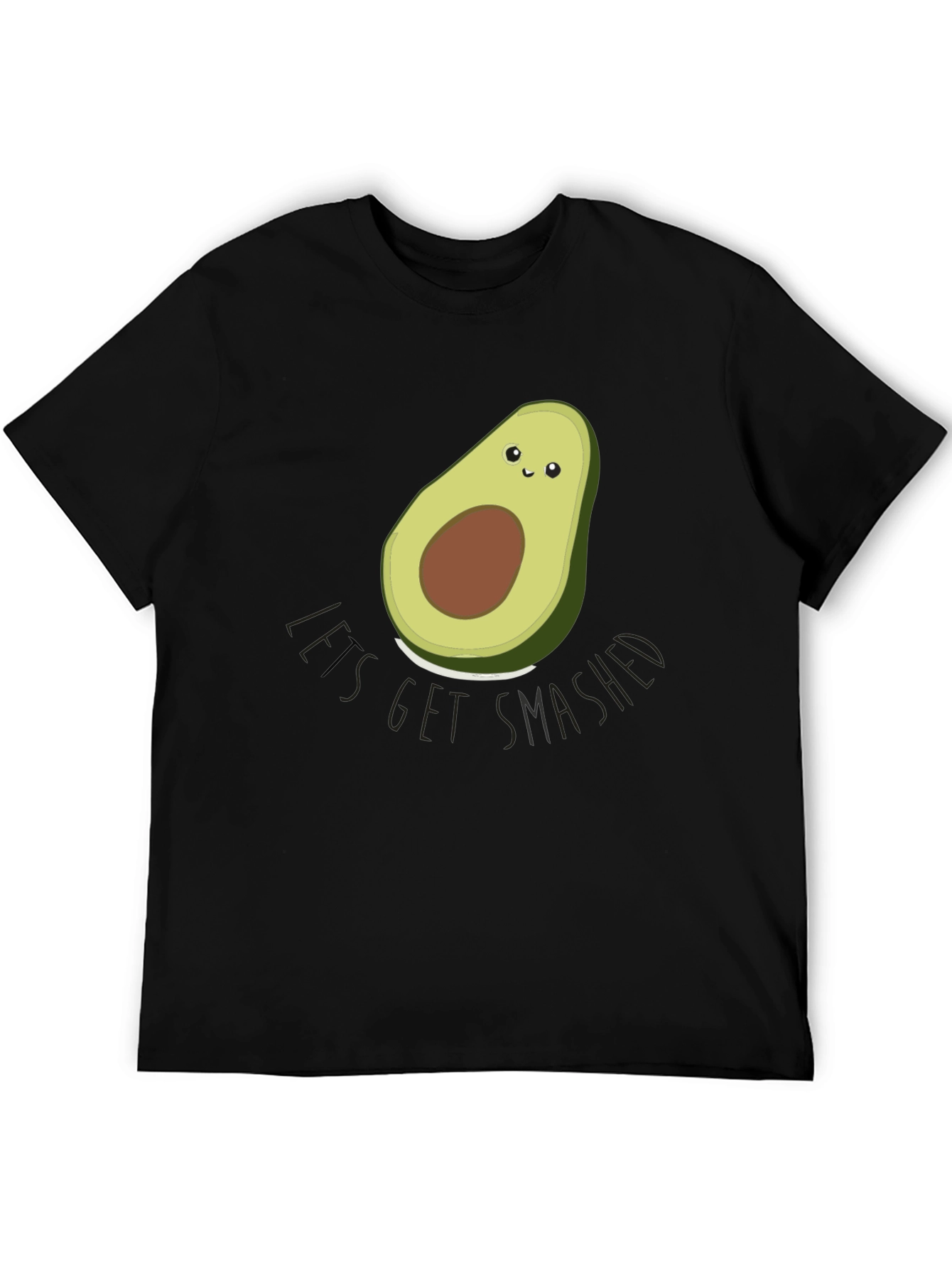 Avocado Lets Get Smashed Graphic T-Shirt