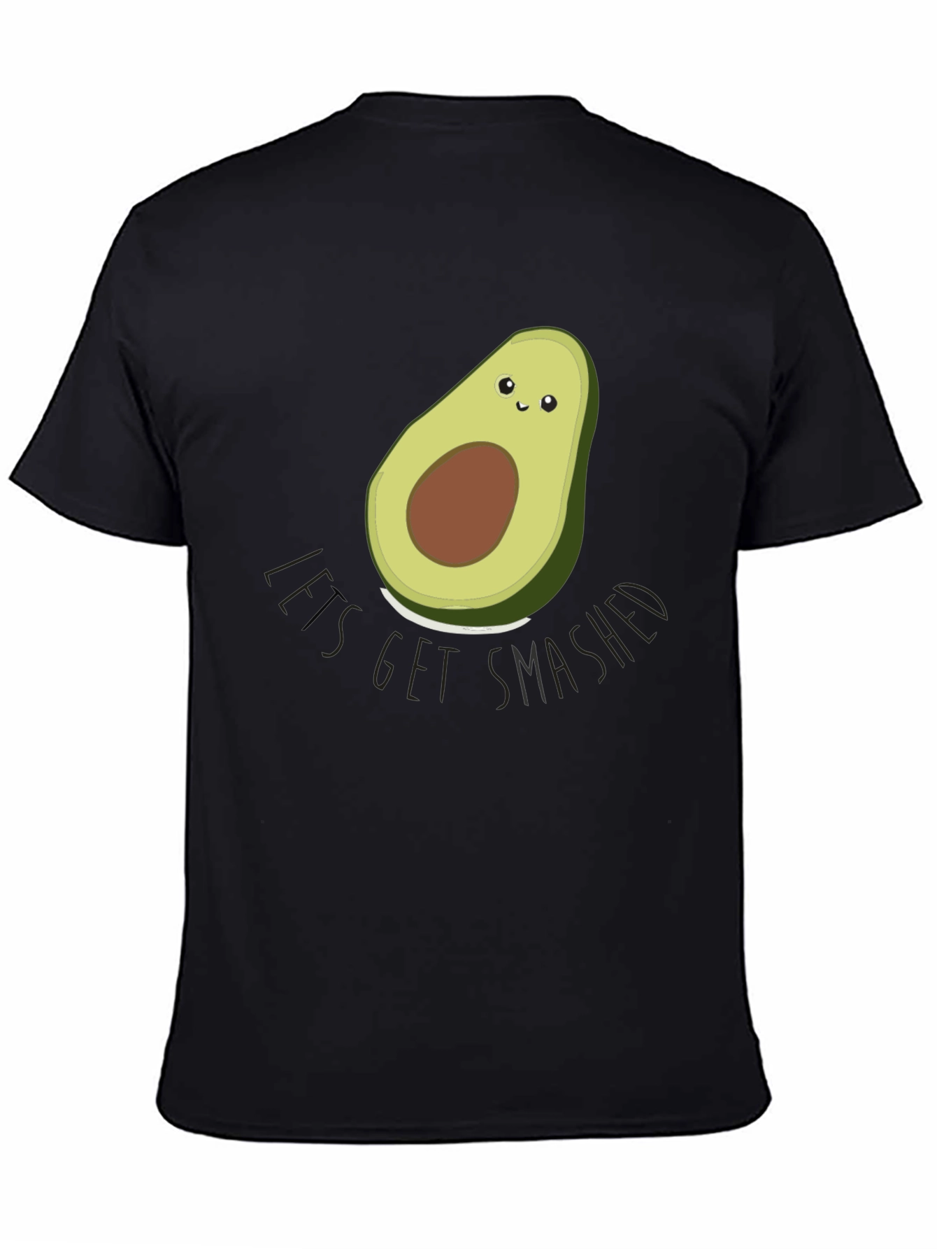 Avocado Lets Get Smashed Graphic T-Shirt