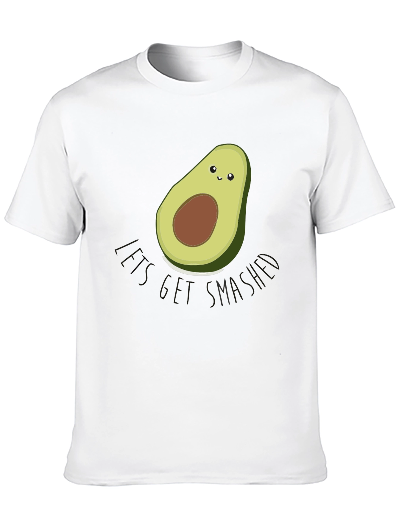 Avocado Lets Get Smashed Graphic T-Shirt